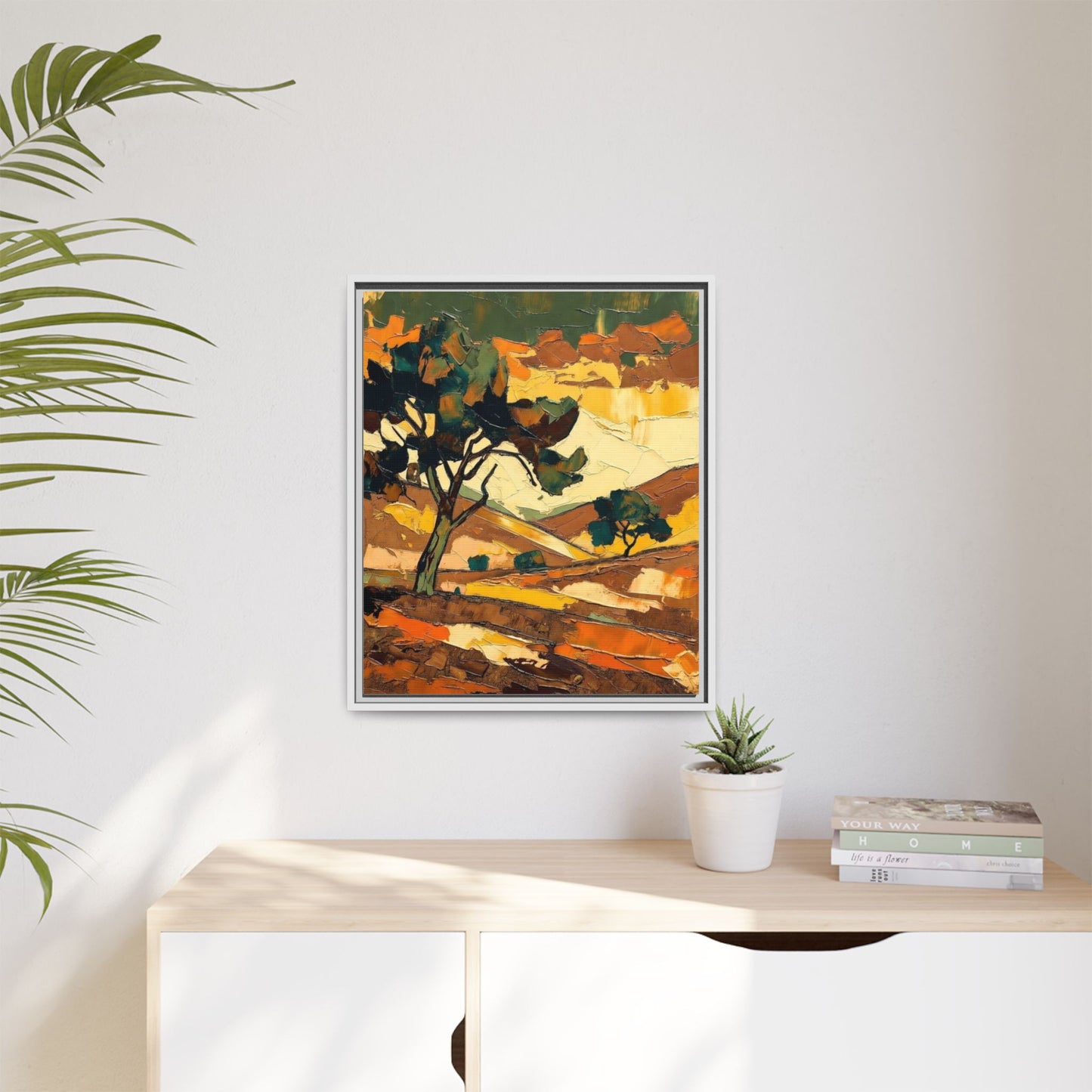 Framed Matte Canvas Landscape Art Print