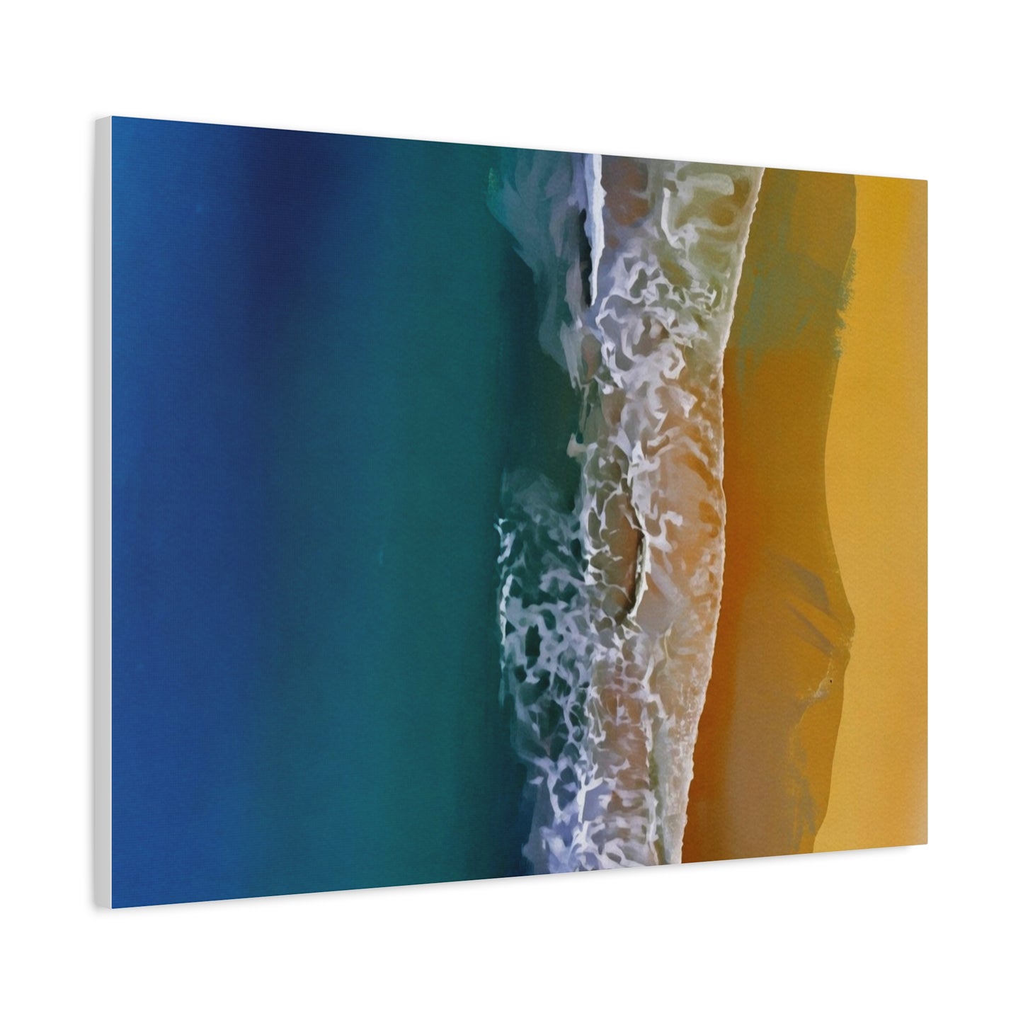 Coastal Waves Matte Canvas Print — Ocean Beach Wall Art