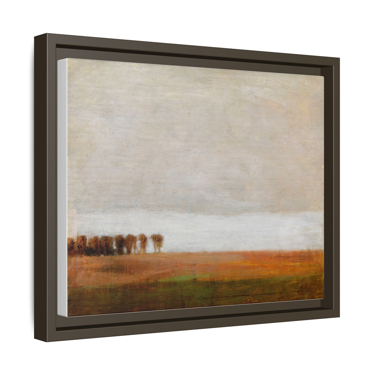 View of Jaegersborg Allé, North of Copenhagen by Vilhelm Hammershøi Framed Matte Canvas Wall Art Print