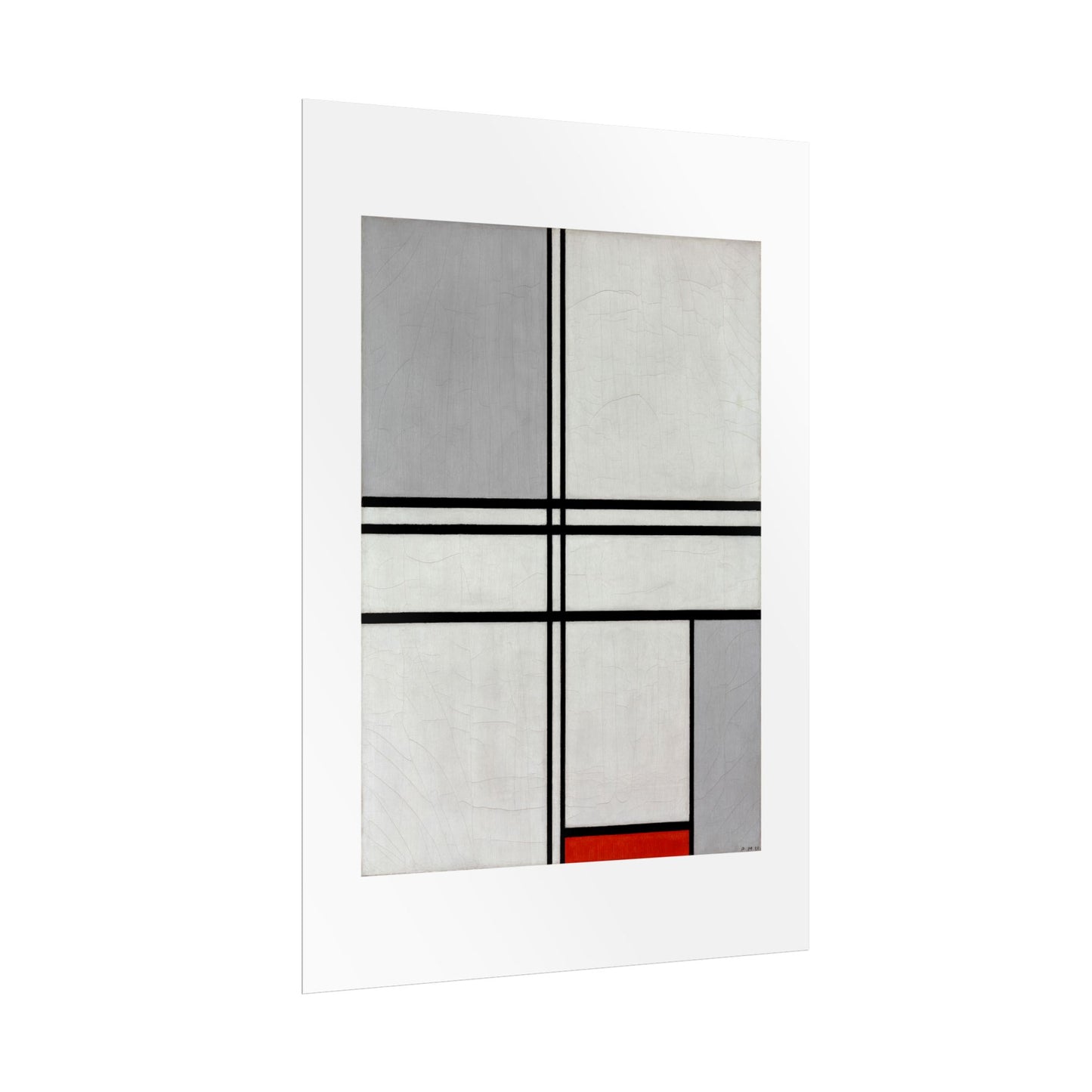 Composition (No. 1) by Piet Mondrian Abstract  Wall Art Print