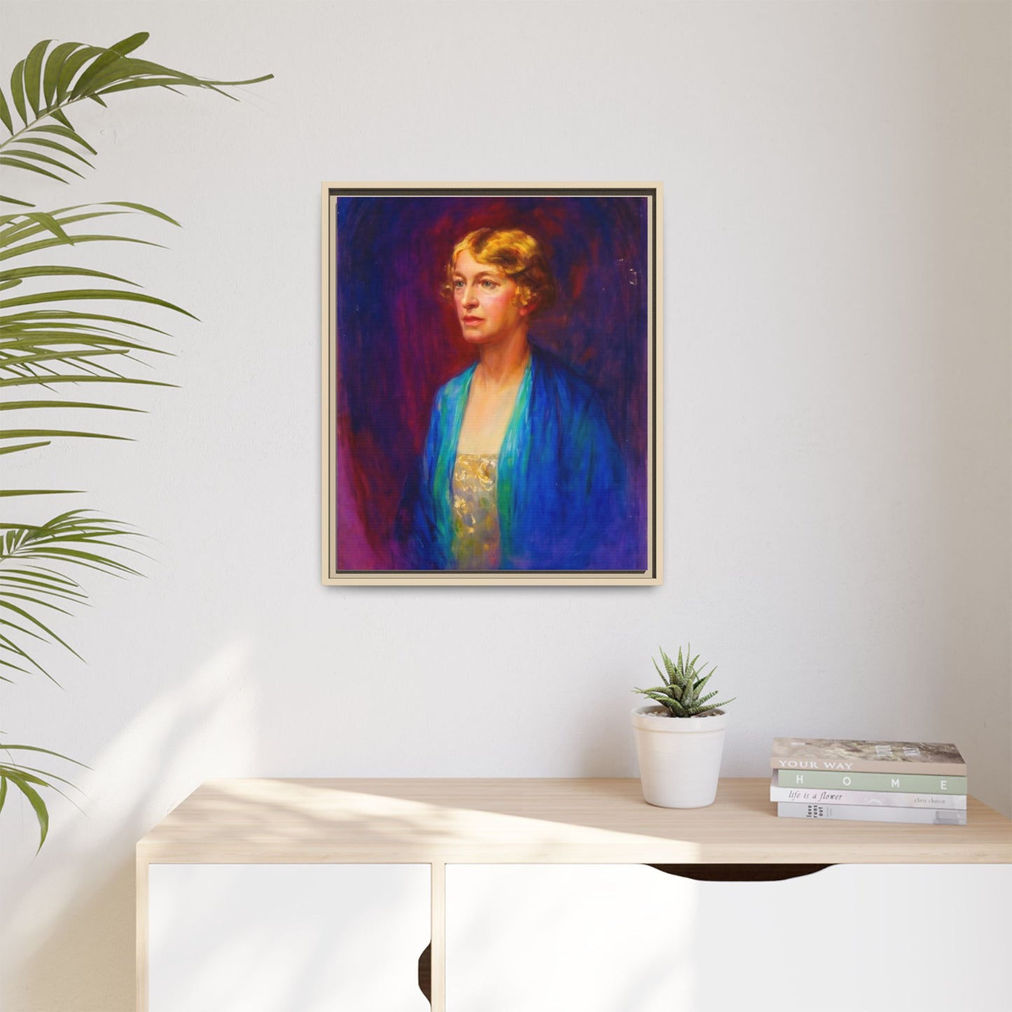 Matte Canvas Portrait , Framed (Multi-color)