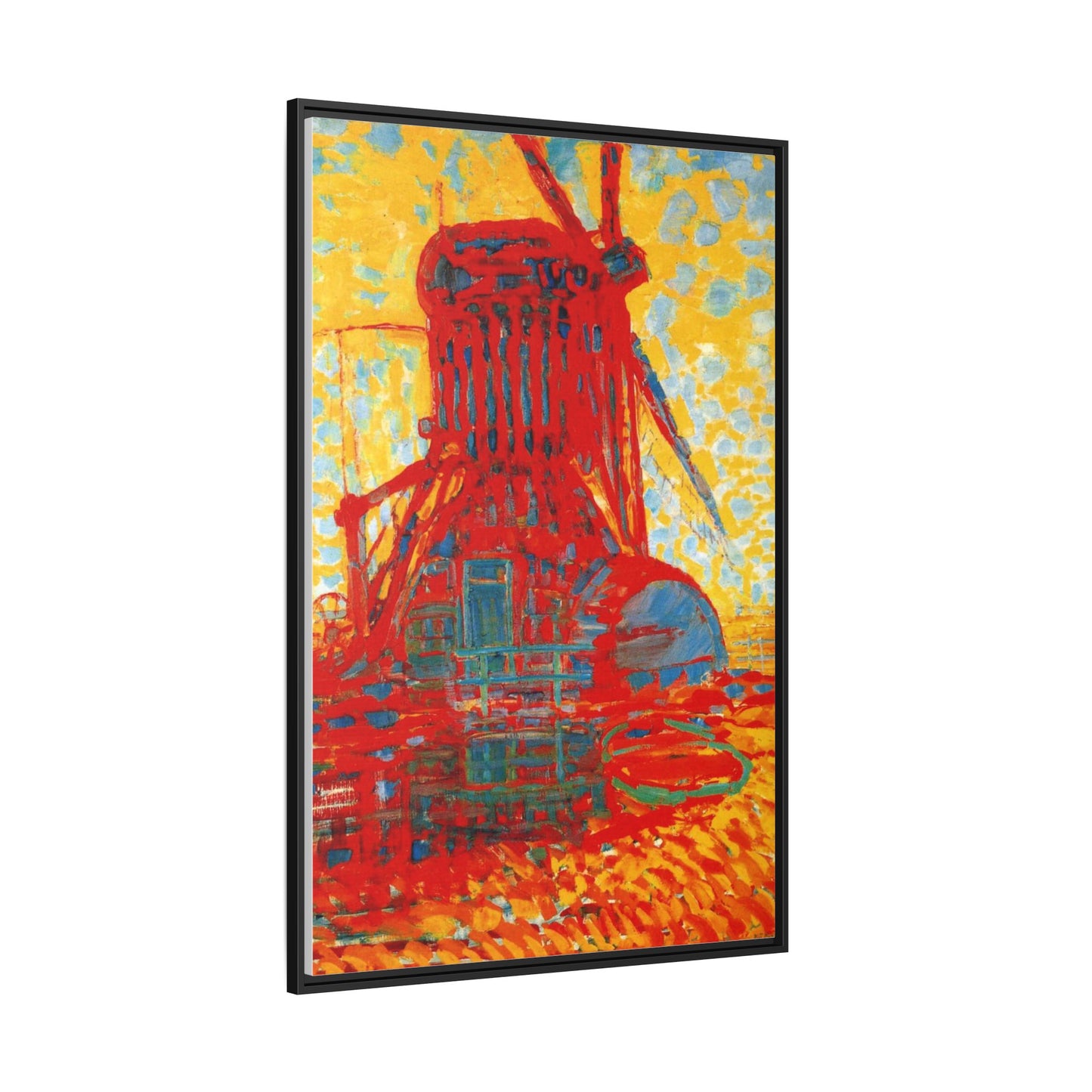 Mill by Sunlight by Piet Mondrian Matte Framed Canvas Wall Art Print