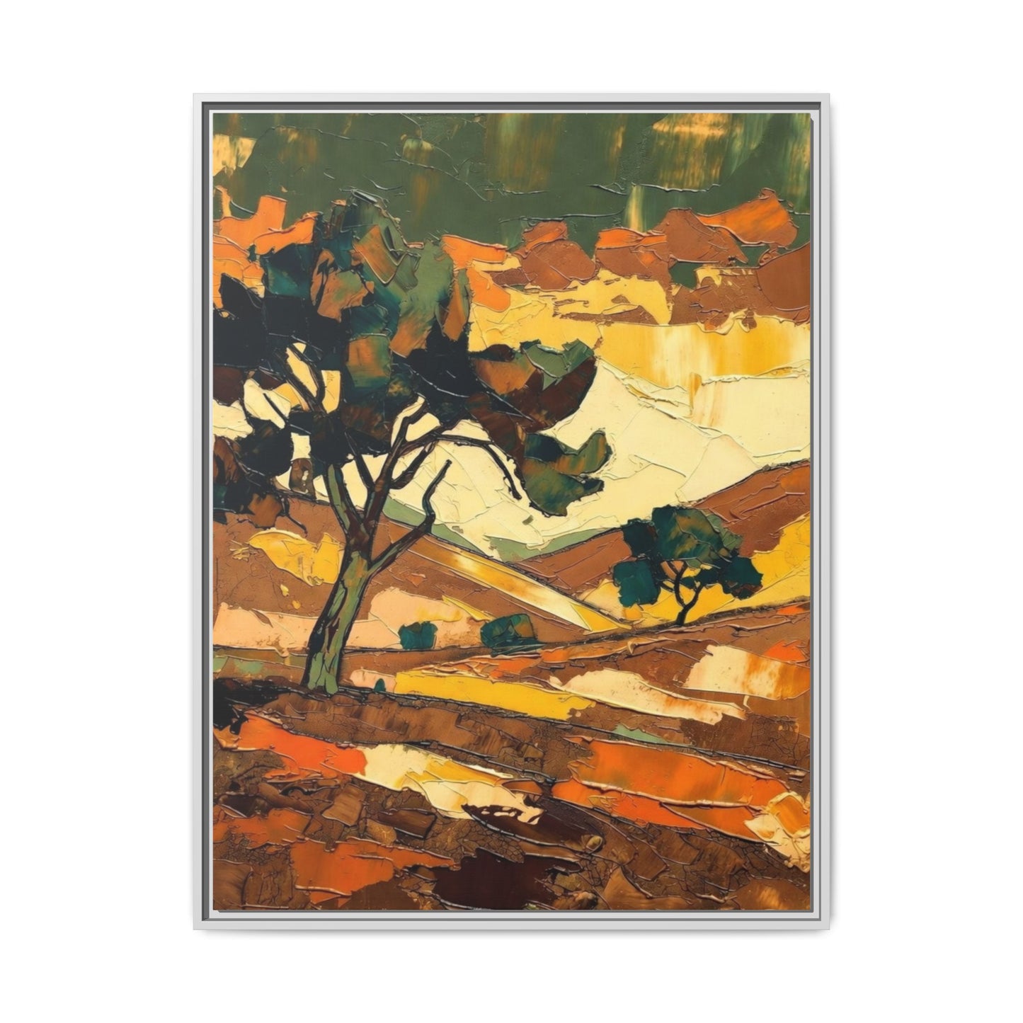 Framed Matte Canvas Landscape Art Print
