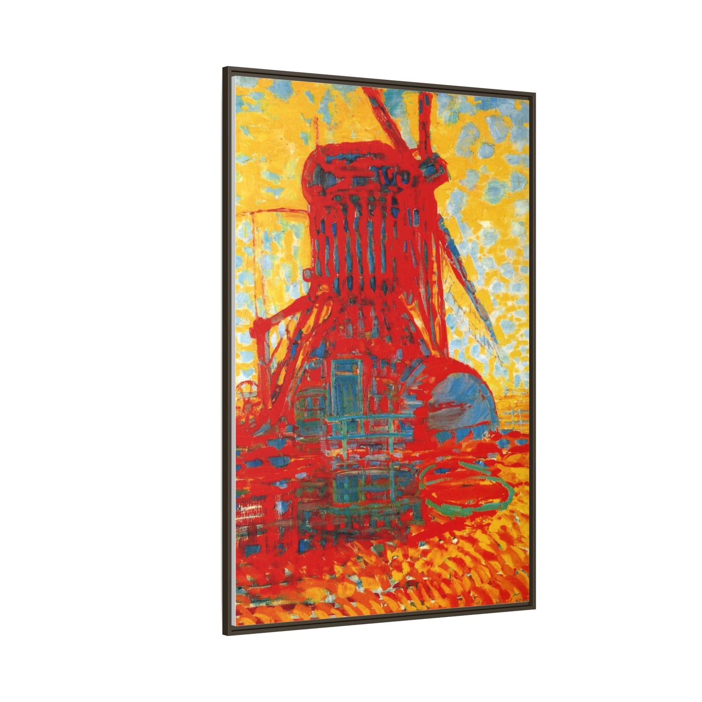 Mill by Sunlight by Piet Mondrian Matte Framed Canvas Wall Art Print