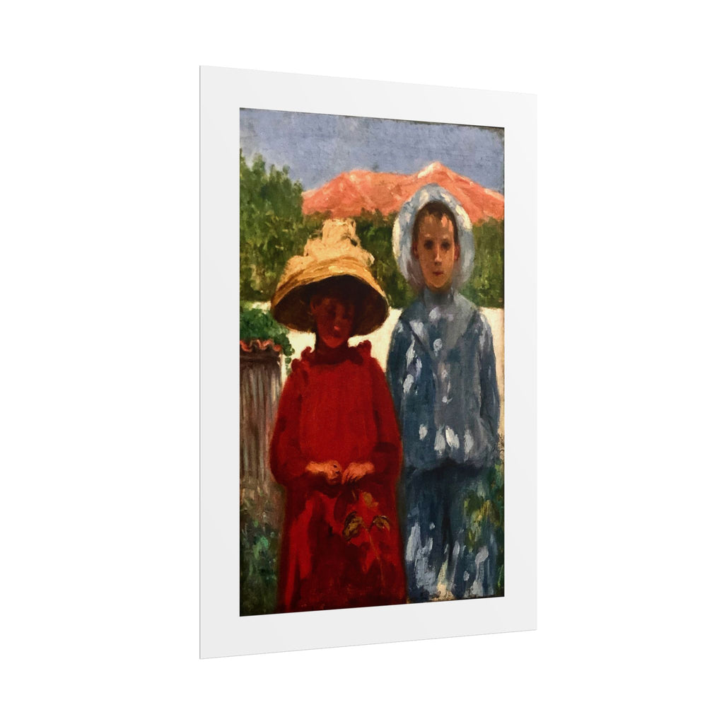 Portrait of the painter's sons by António Carneiro Wall Art Print