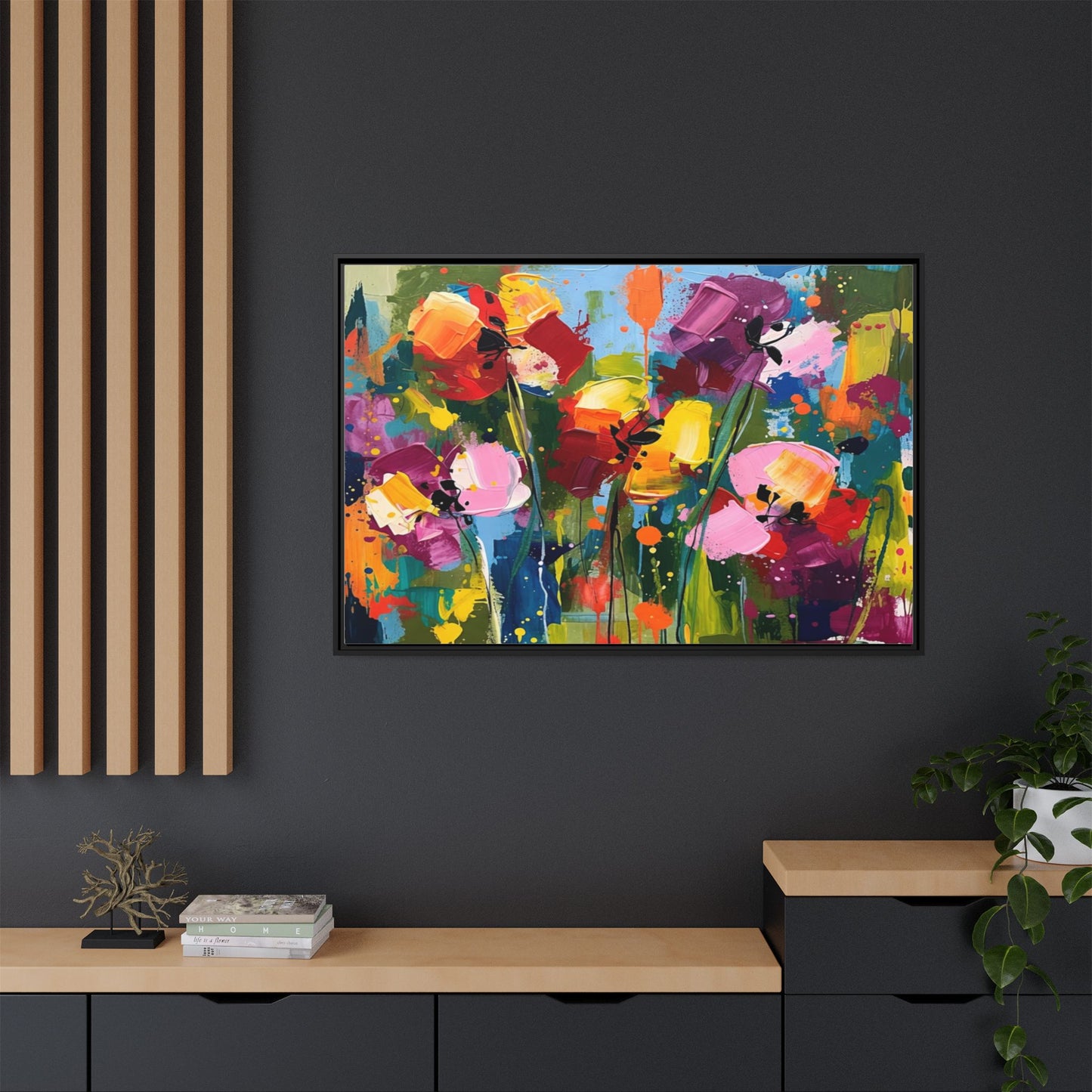 Matte Canvas, Framed (Multi-color)