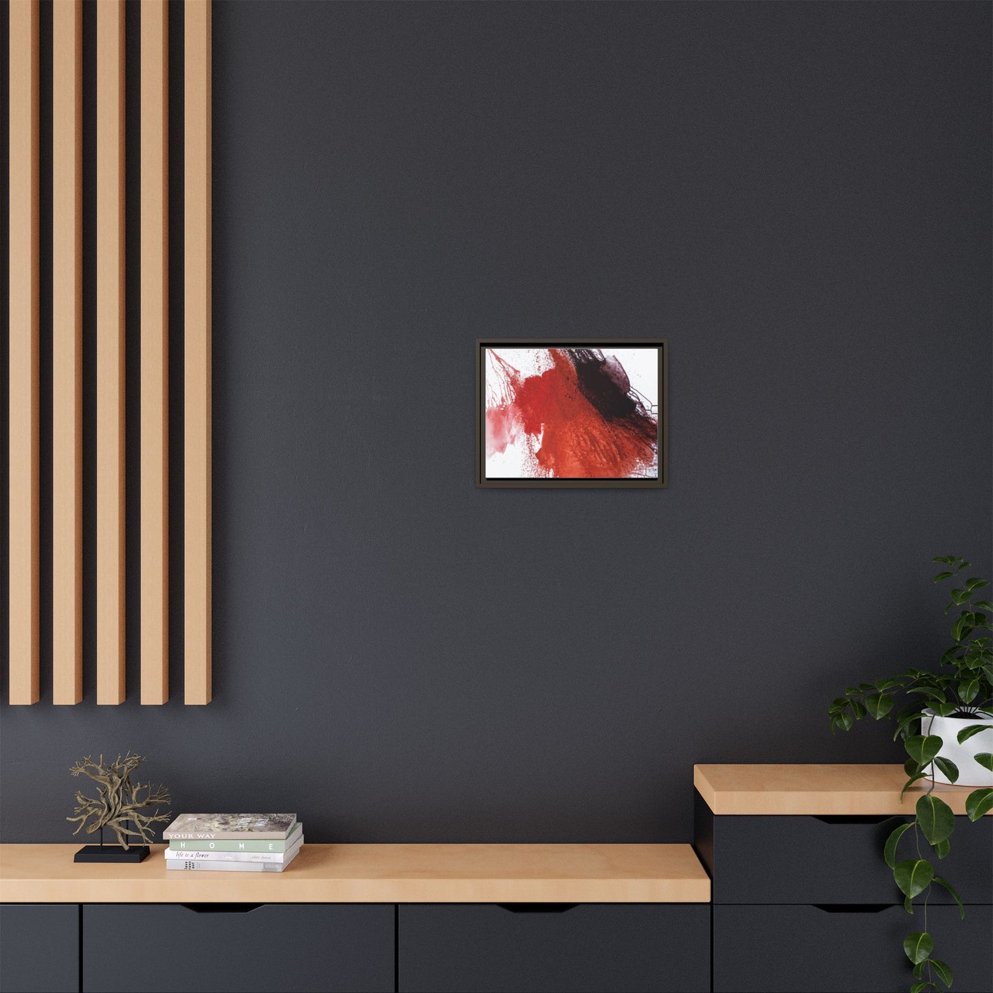 Flame by Natalija Miladinovic Matte Canvas Framed Wall Art