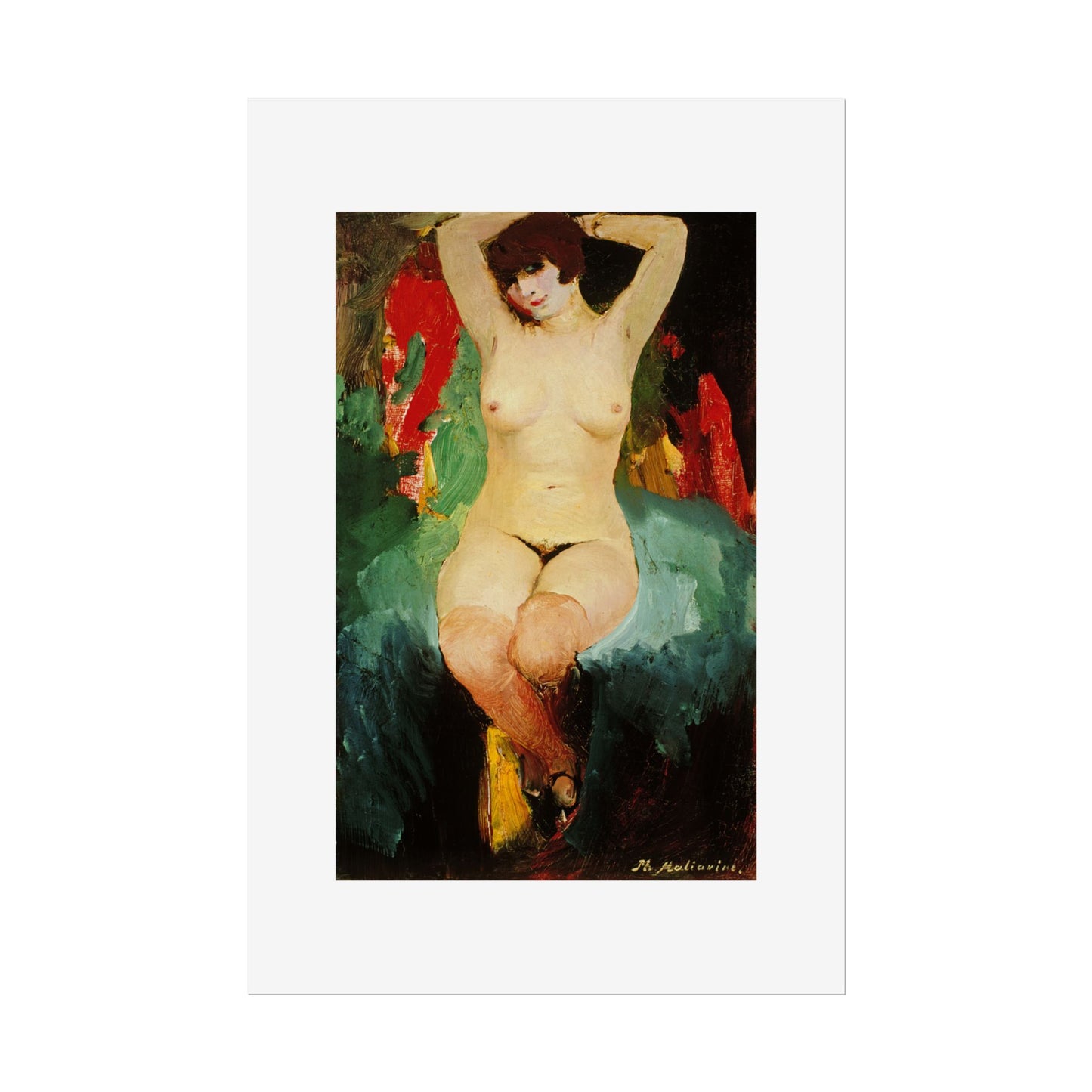 Nude female by Filipp Malyavin Wall Art Poster