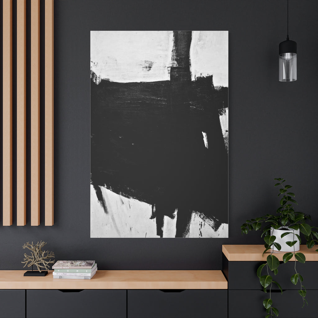 Sabra by Franz Kline Abstract Matte Canvas Wall Art Print