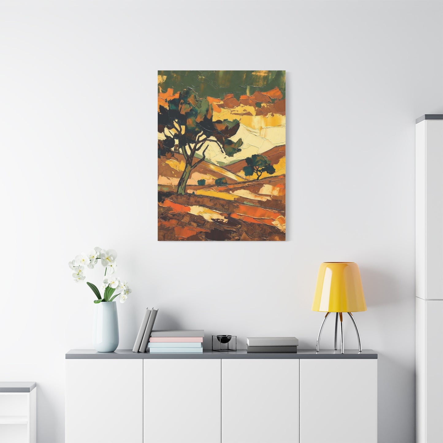 Abstract Autumn Landscape Canvas