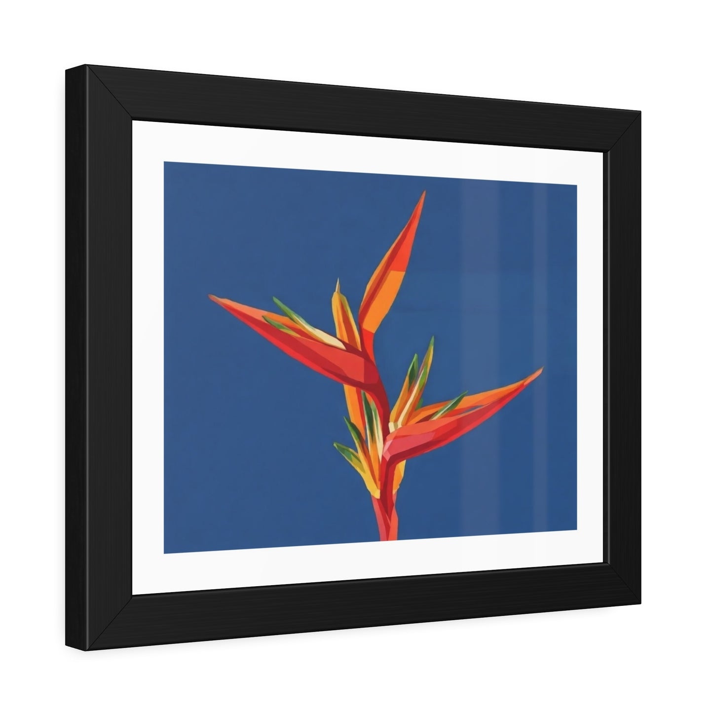 Bird of Paradise Framed Art Print — Tropical Flower Poster