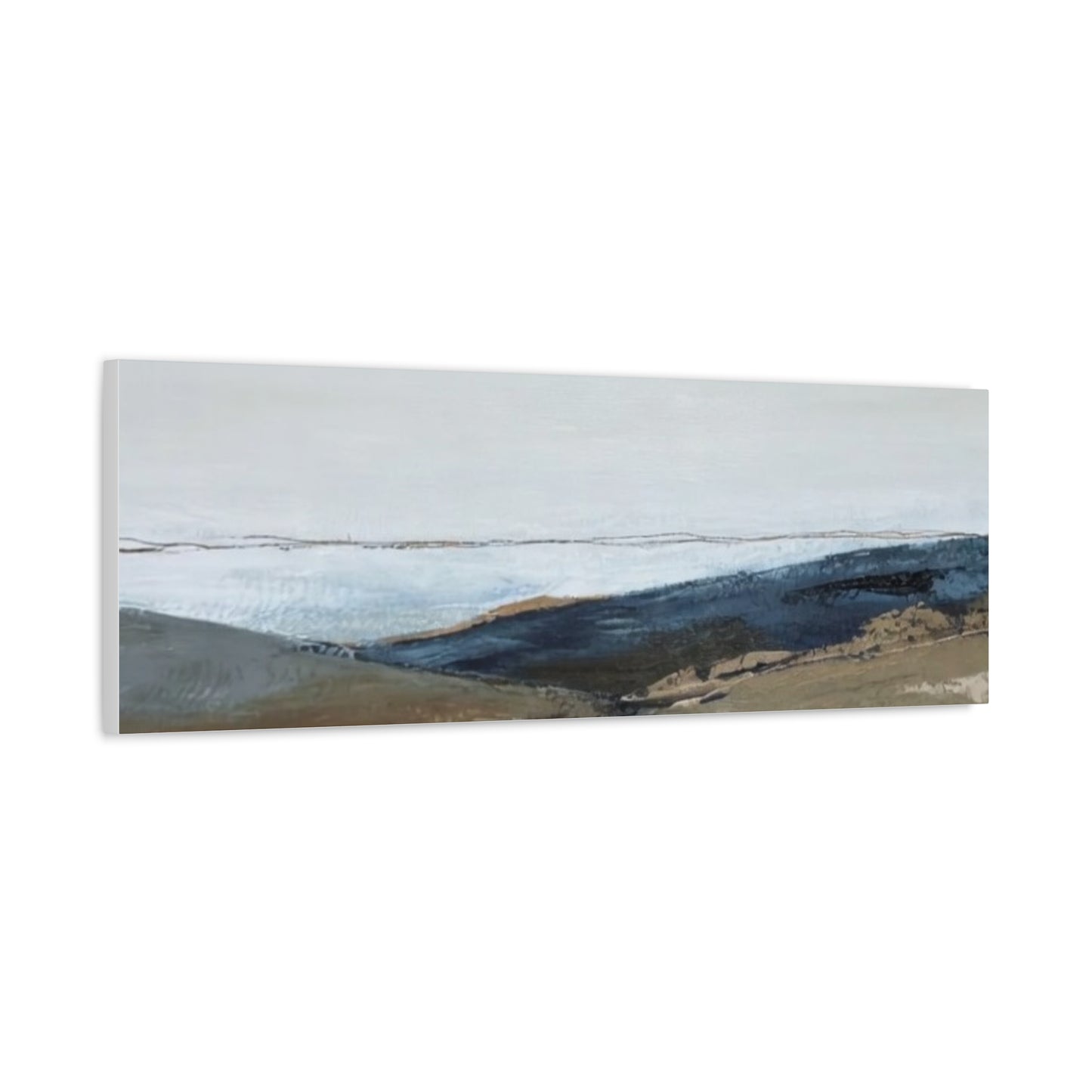 Abstract Coastal Landscape Canvas — Stretched Matte Wall Art