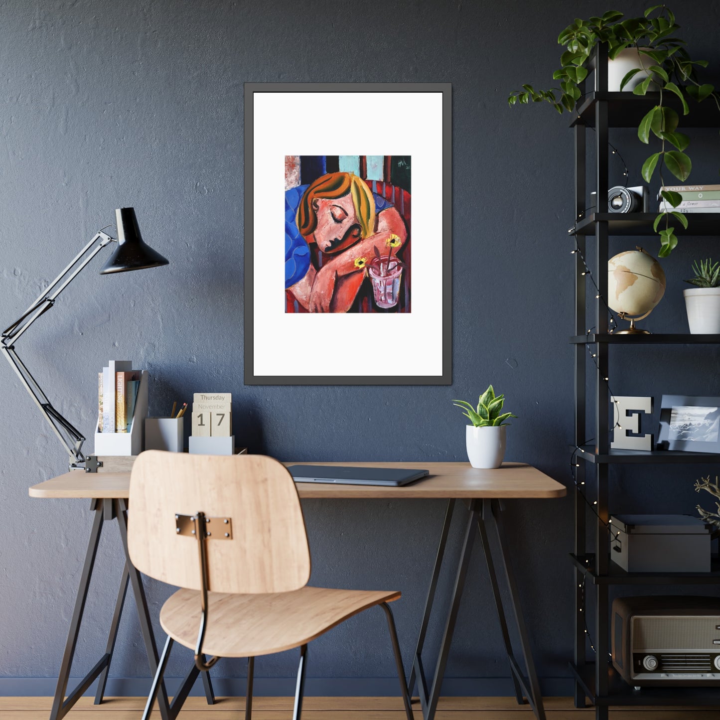 When she finally woke the world around her had changed unrecognizably by Hennie Niemann jnr Framed Wall Art Print