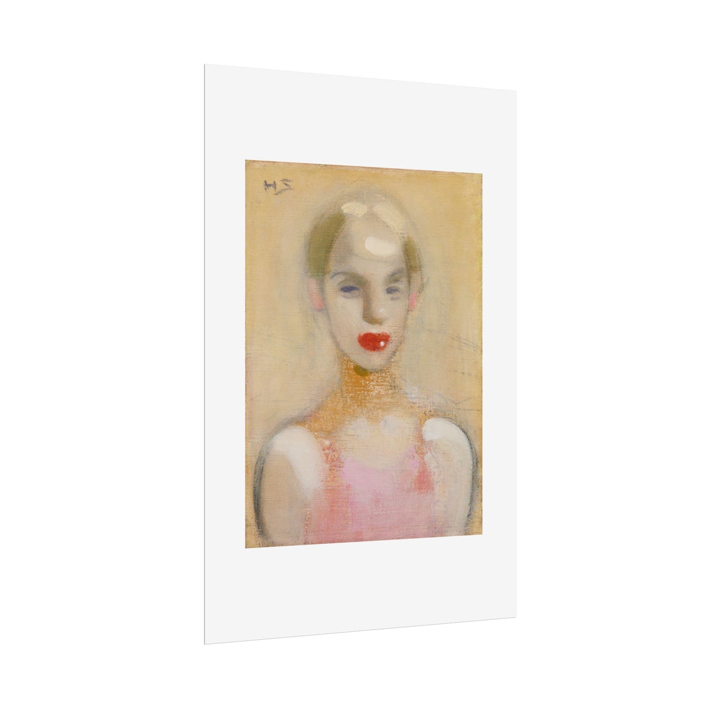 Circus Girl by Helene Schjerfbeck Wall Art Print