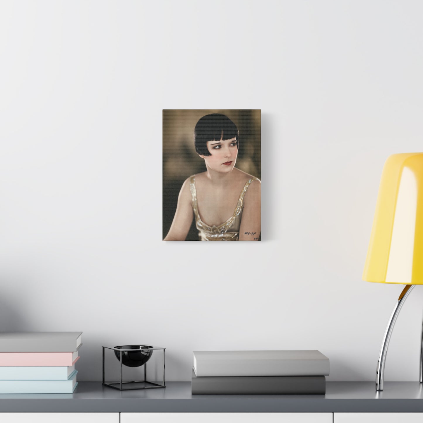 Vintage 1920s Louise Brooks Portrait Matte Canvas Print — Stretched Wall Art