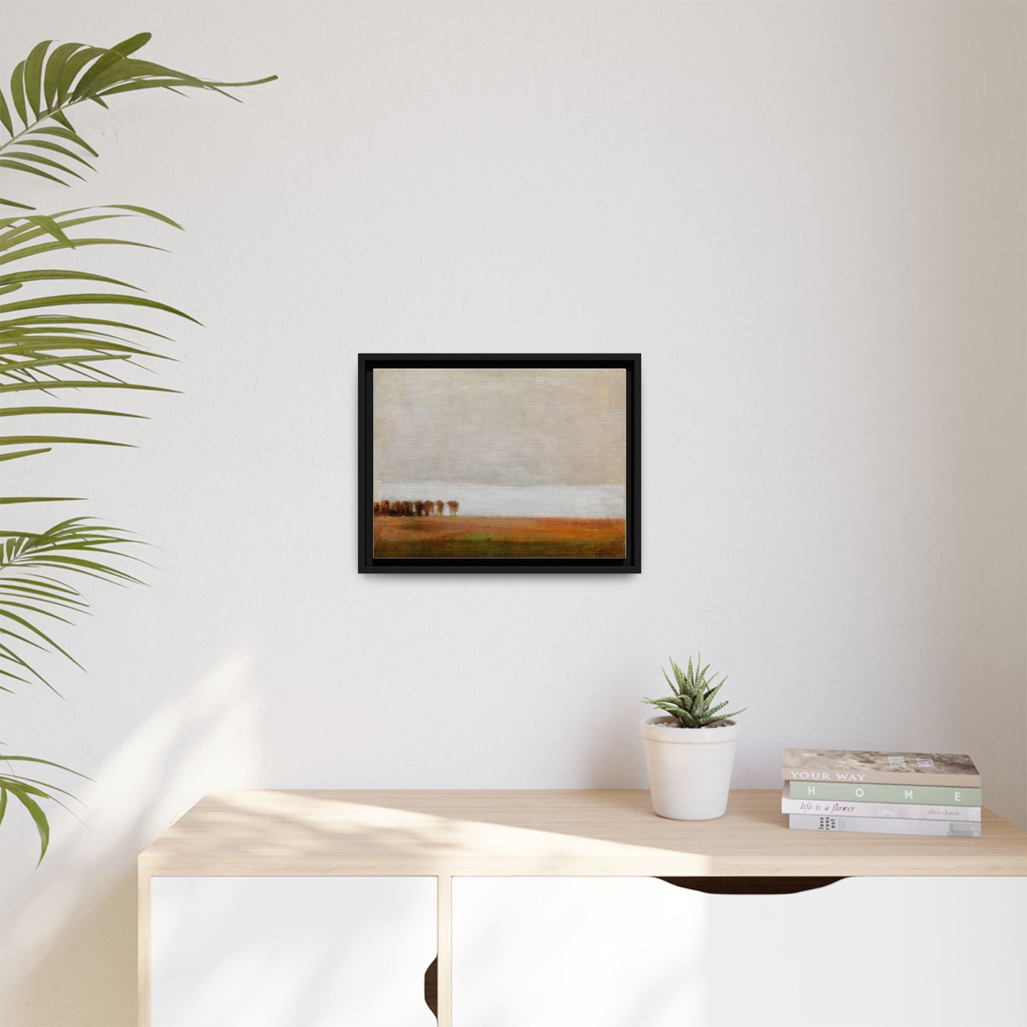 View of Jaegersborg Allé, North of Copenhagen by Vilhelm Hammershøi Framed Matte Canvas Wall Art Print