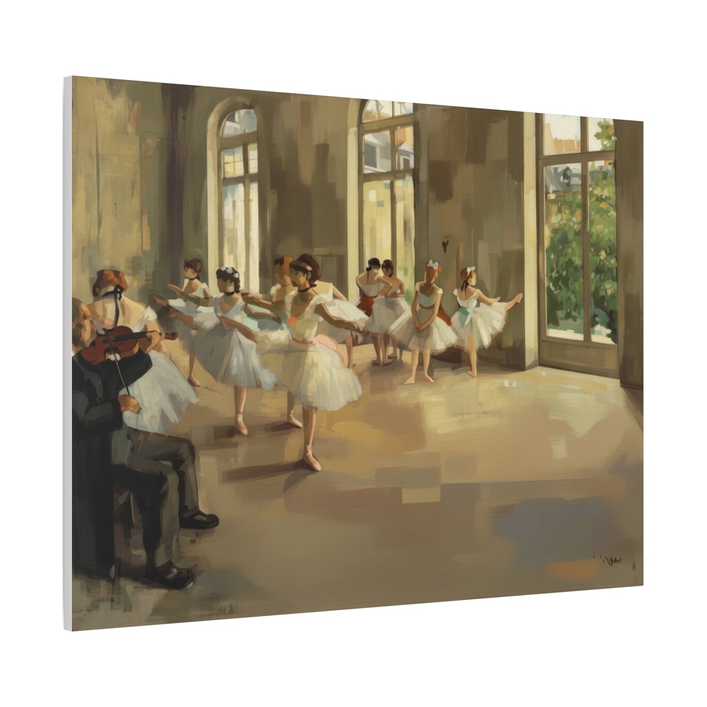 Ballet Rehearsal Matte Canvas
