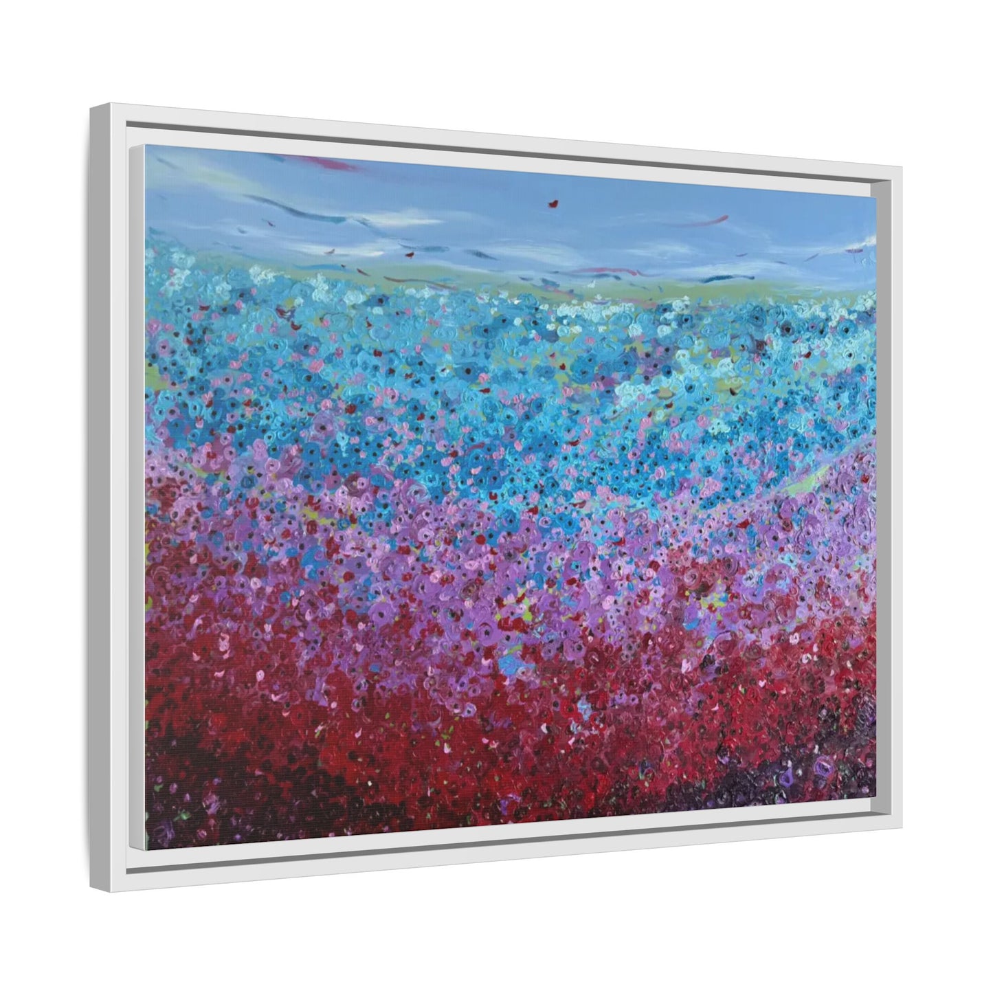 Bloom by Unknown Framed Matte Canvas Abstract Floral Field Wall Art