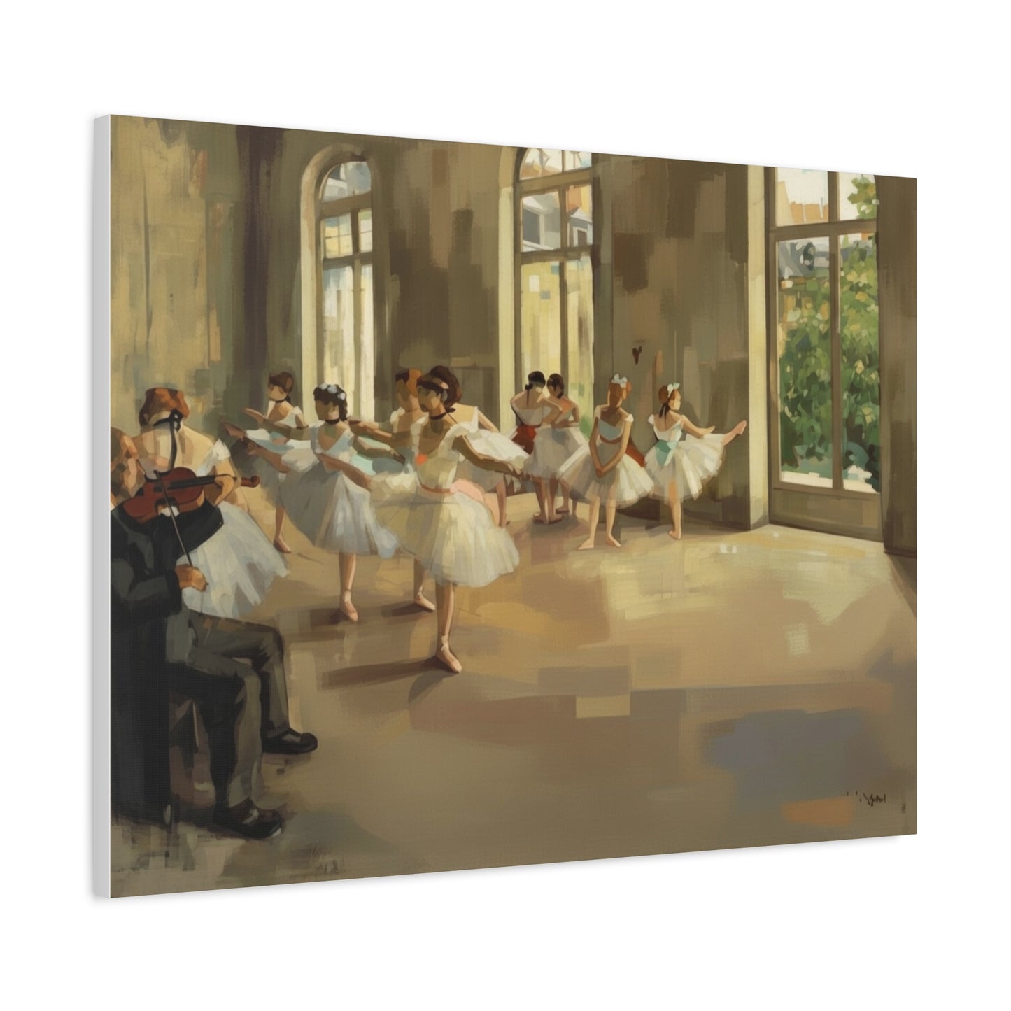 Ballet Rehearsal Matte Canvas