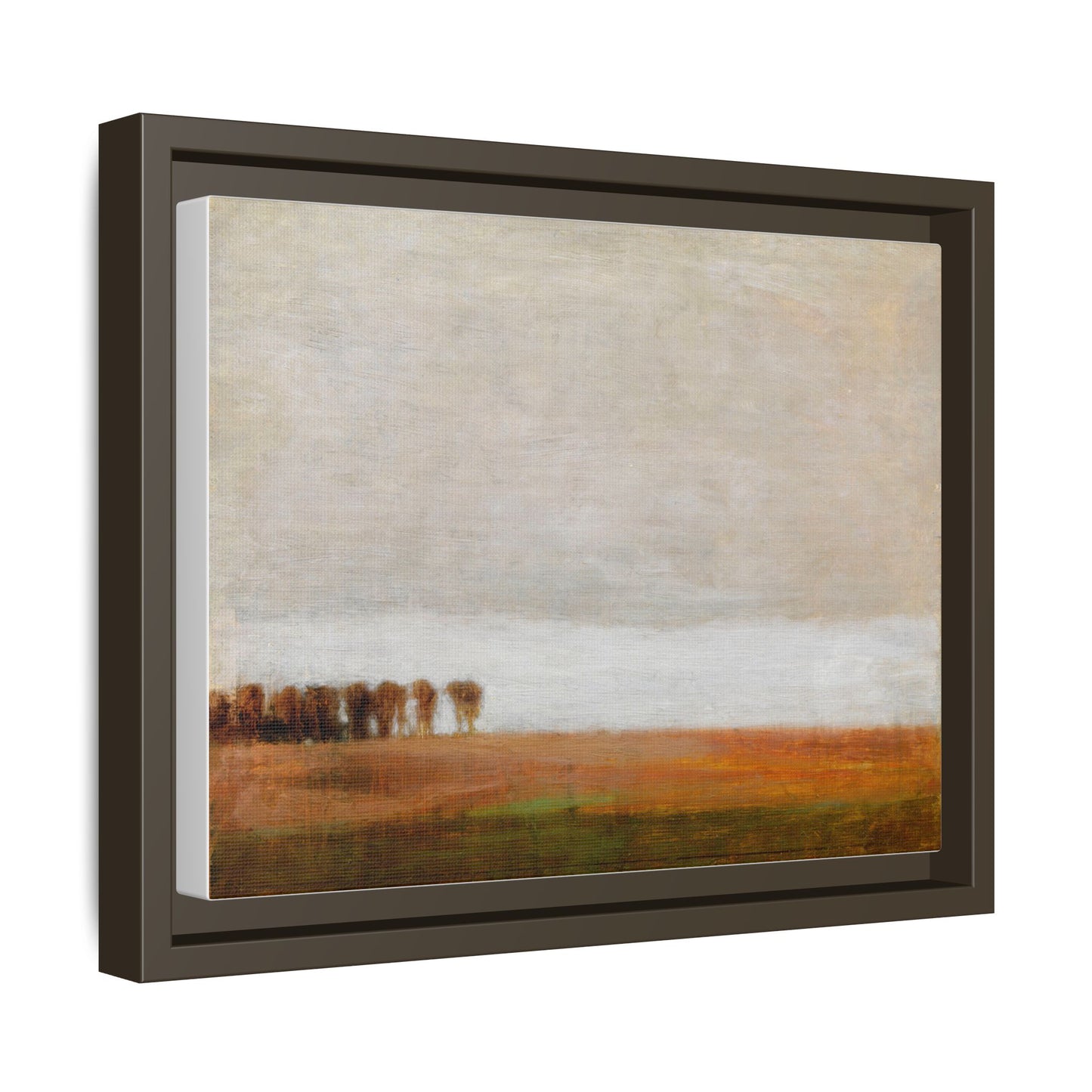 View of Jaegersborg Allé, North of Copenhagen by Vilhelm Hammershøi Framed Matte Canvas Wall Art Print