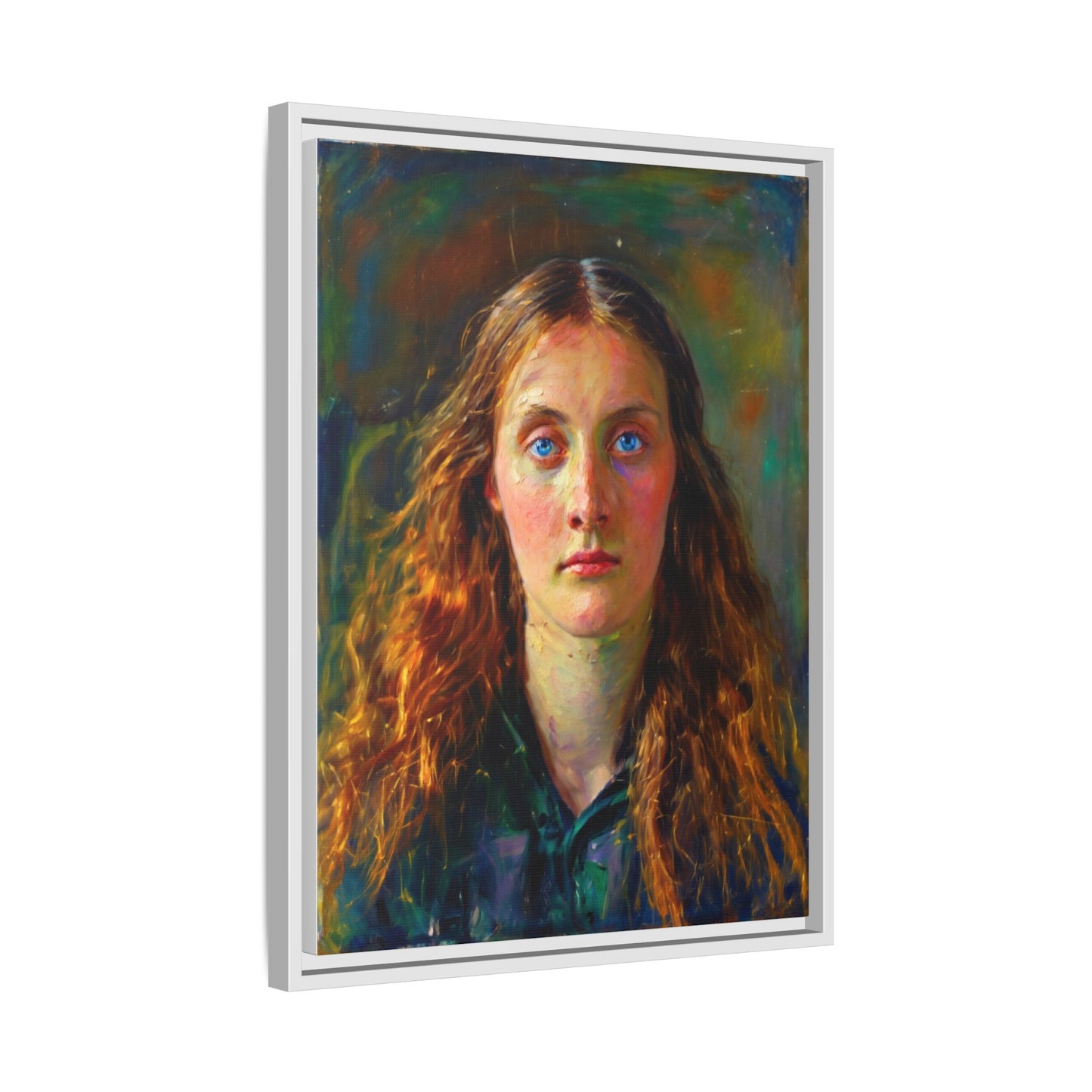 Framed Matte Canvas Print — Vintage Portrait Art