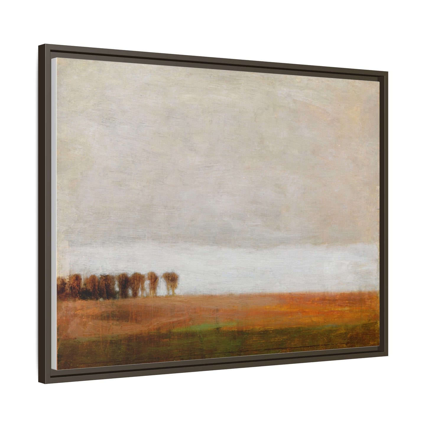 View of Jaegersborg Allé, North of Copenhagen by Vilhelm Hammershøi Framed Matte Canvas Wall Art Print