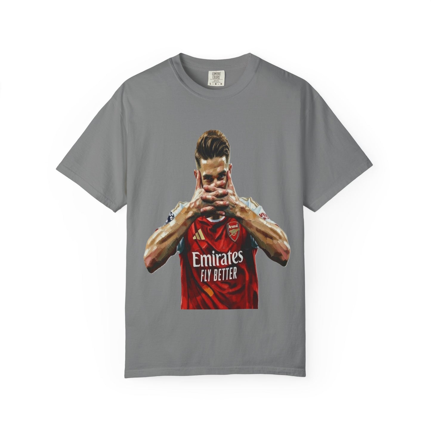 Soccer Celebration T-Shirt — Emirates 'Fly Better' Jersey Design