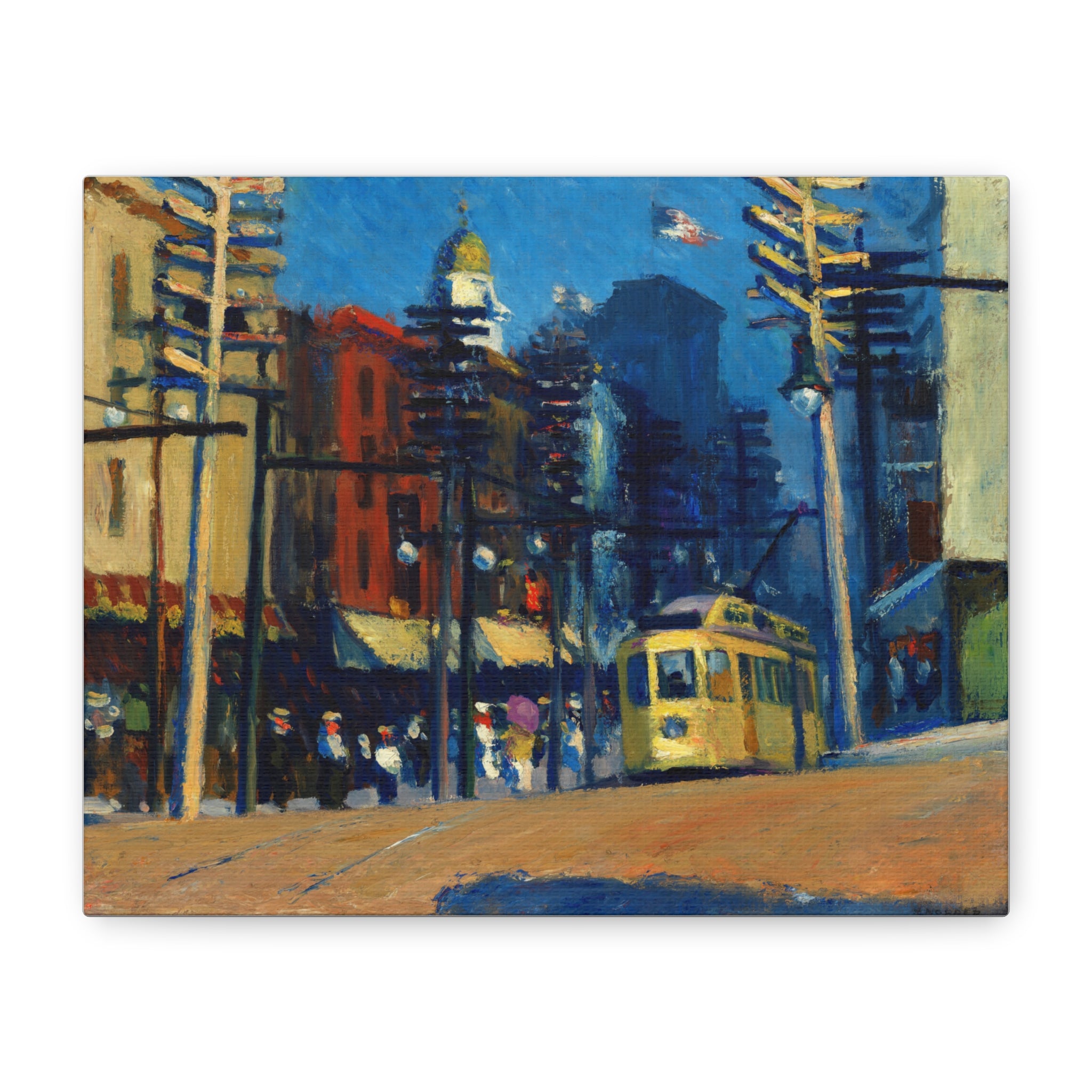 Yonkers by Edward Hopper Matte Canvas Wall Art Print