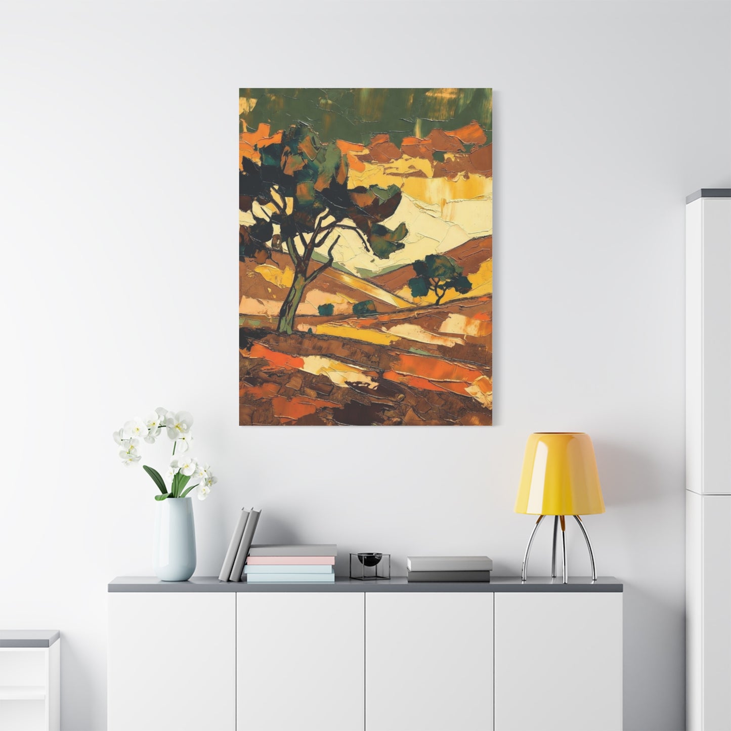 Abstract Autumn Landscape Canvas