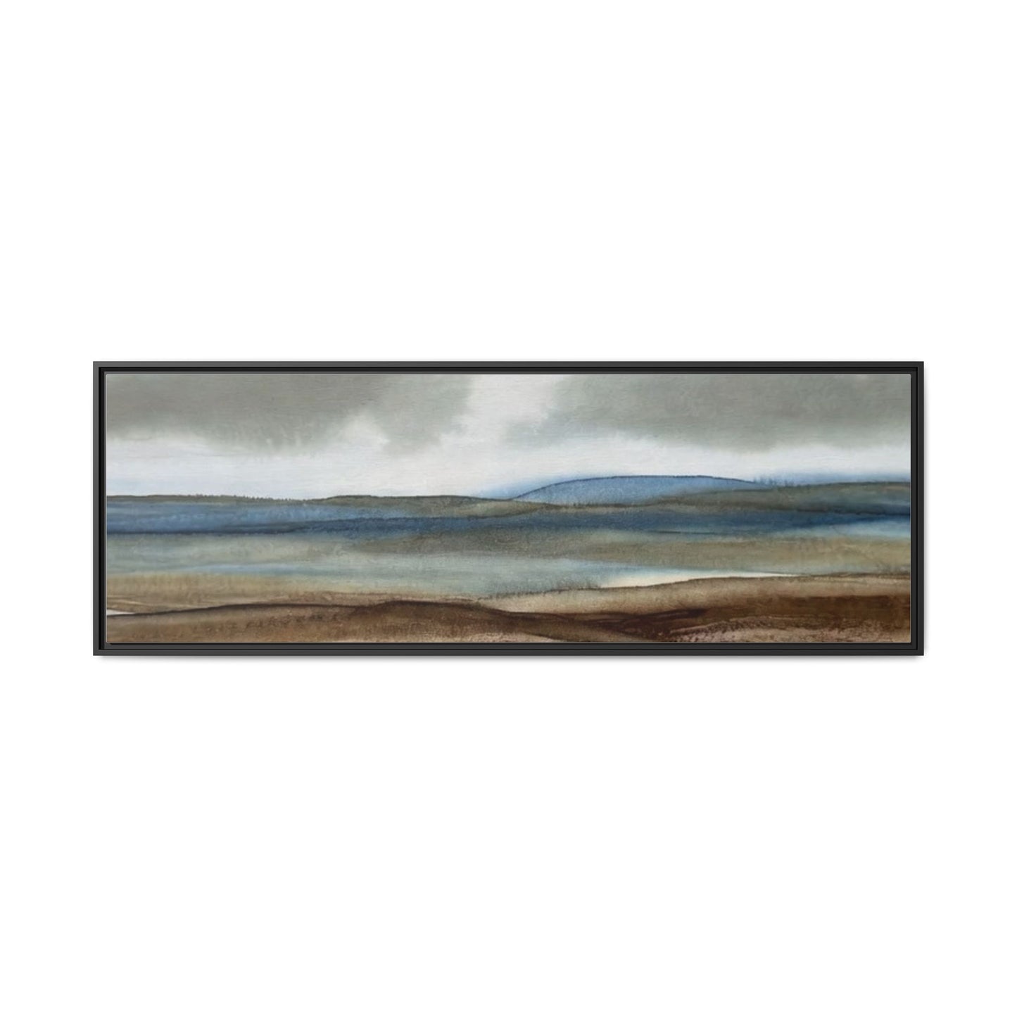 Matte Canvas Landscape, Framed (Multi-color)