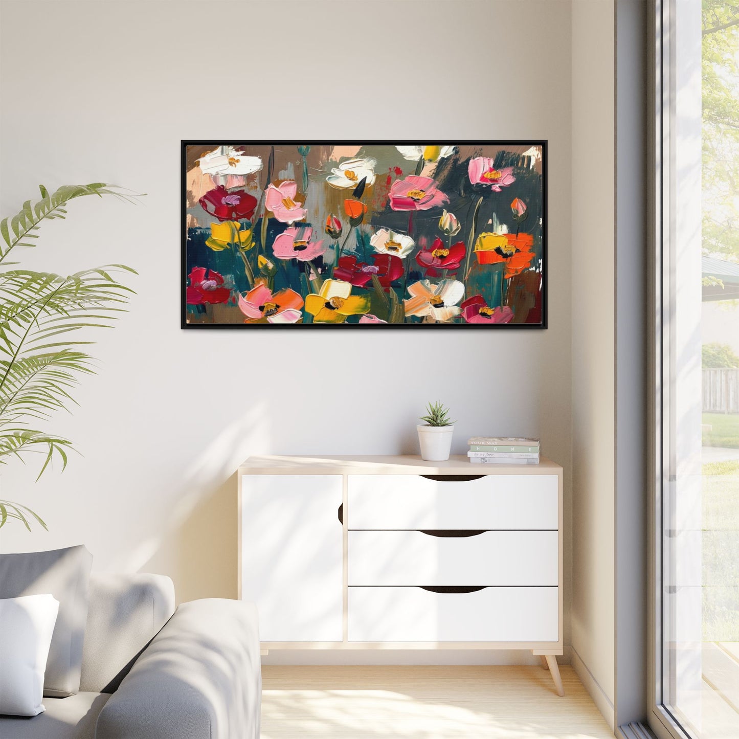 Matte Canvas, Framed (Multi-color)