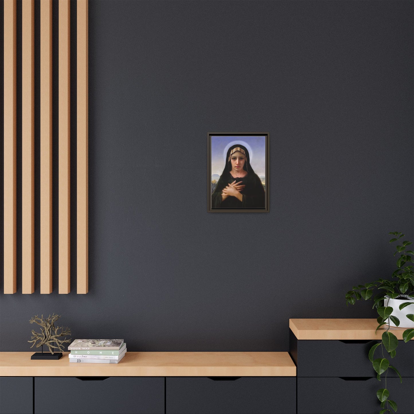 Virgo Solitudinis by William Adolphe Bouguereau Framed Matte Canvas Print