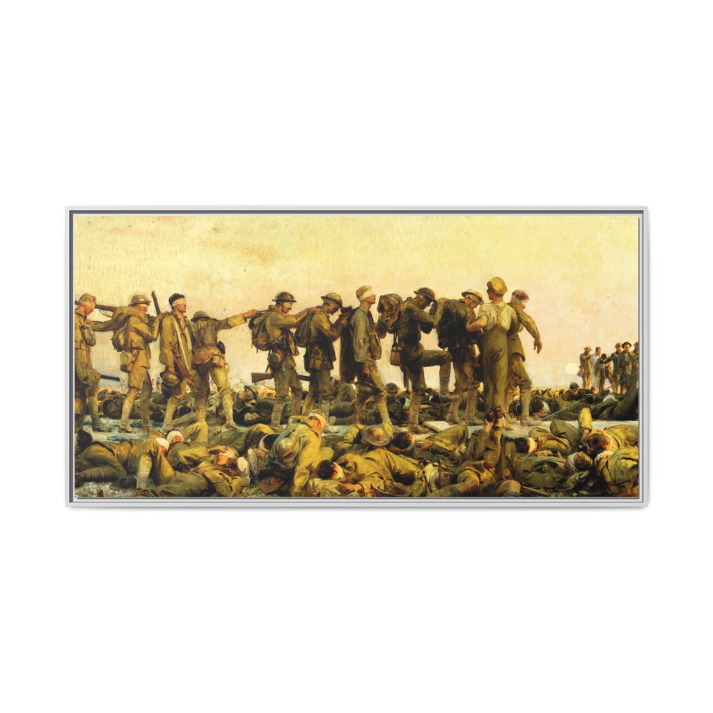 Gassed by John Singer Sargent (RA) Framed Matte Canvas Print