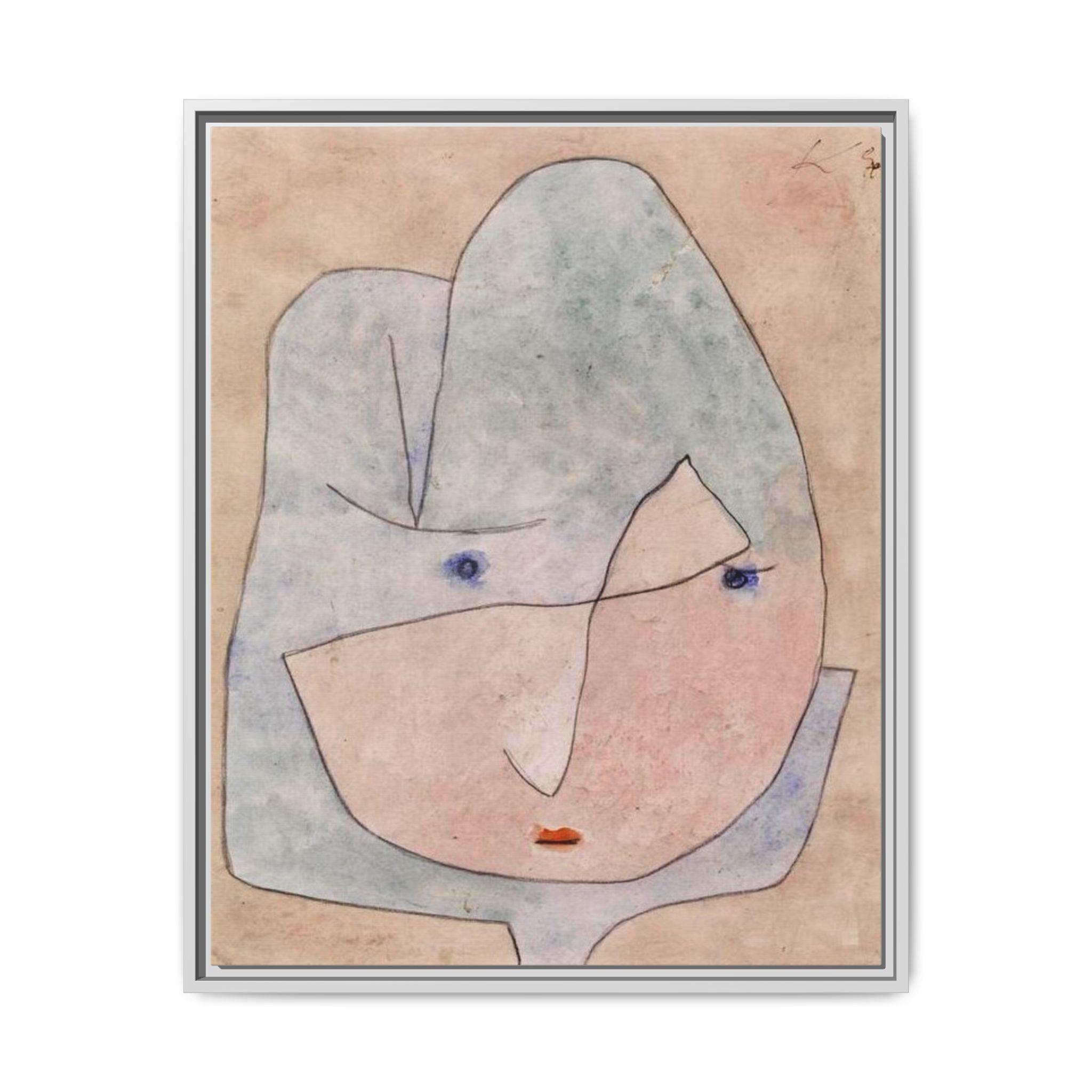 This Bloom is About to Wither by Paul Klee  Framed Matte Canvas Wall Art Print