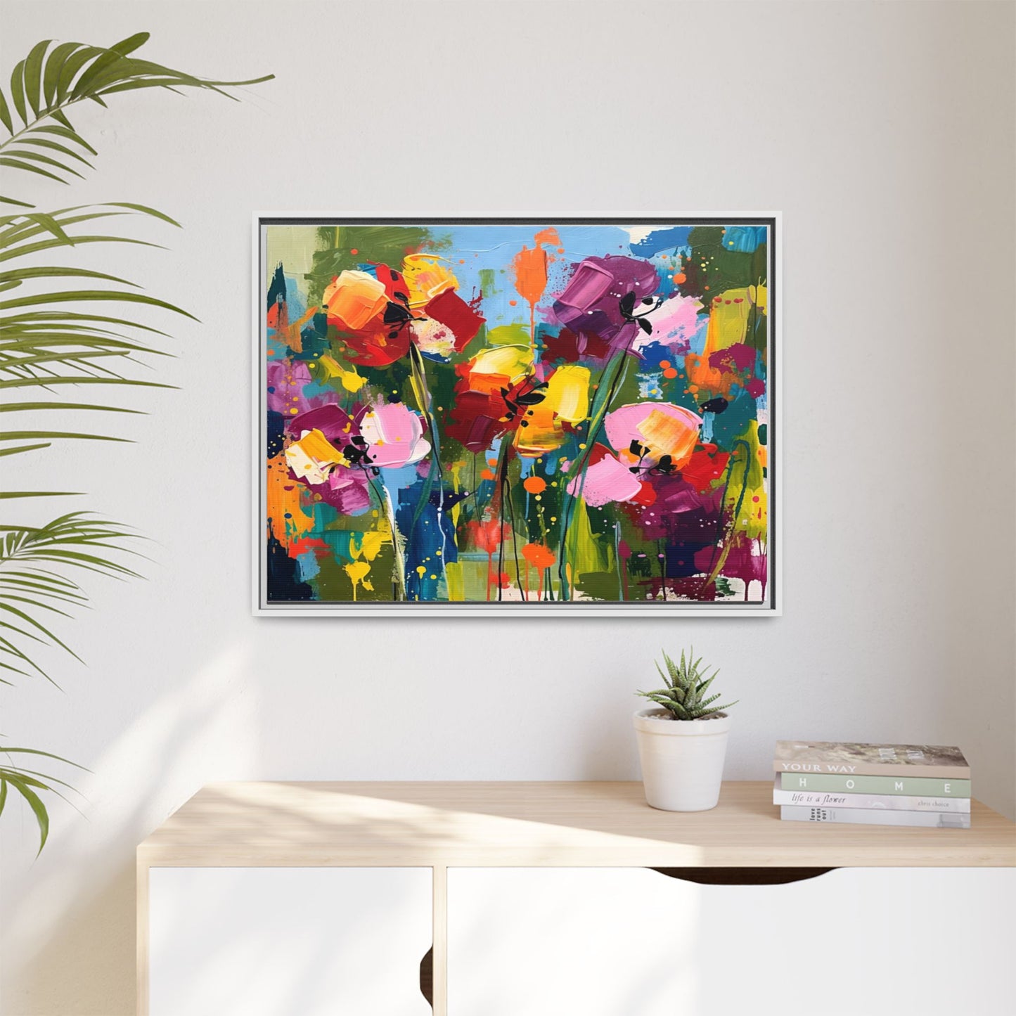 Matte Canvas, Framed (Multi-color)