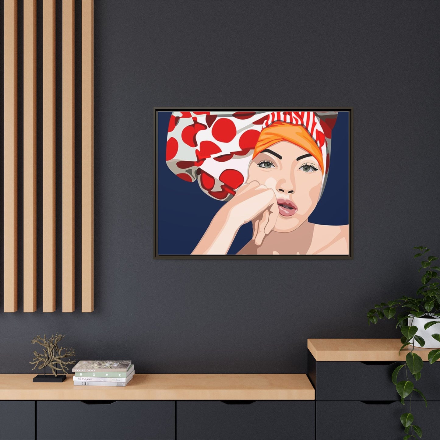 Vivid 20 by Orit Fuchs Pop Art Matte Canvas Framed Wall Art Print