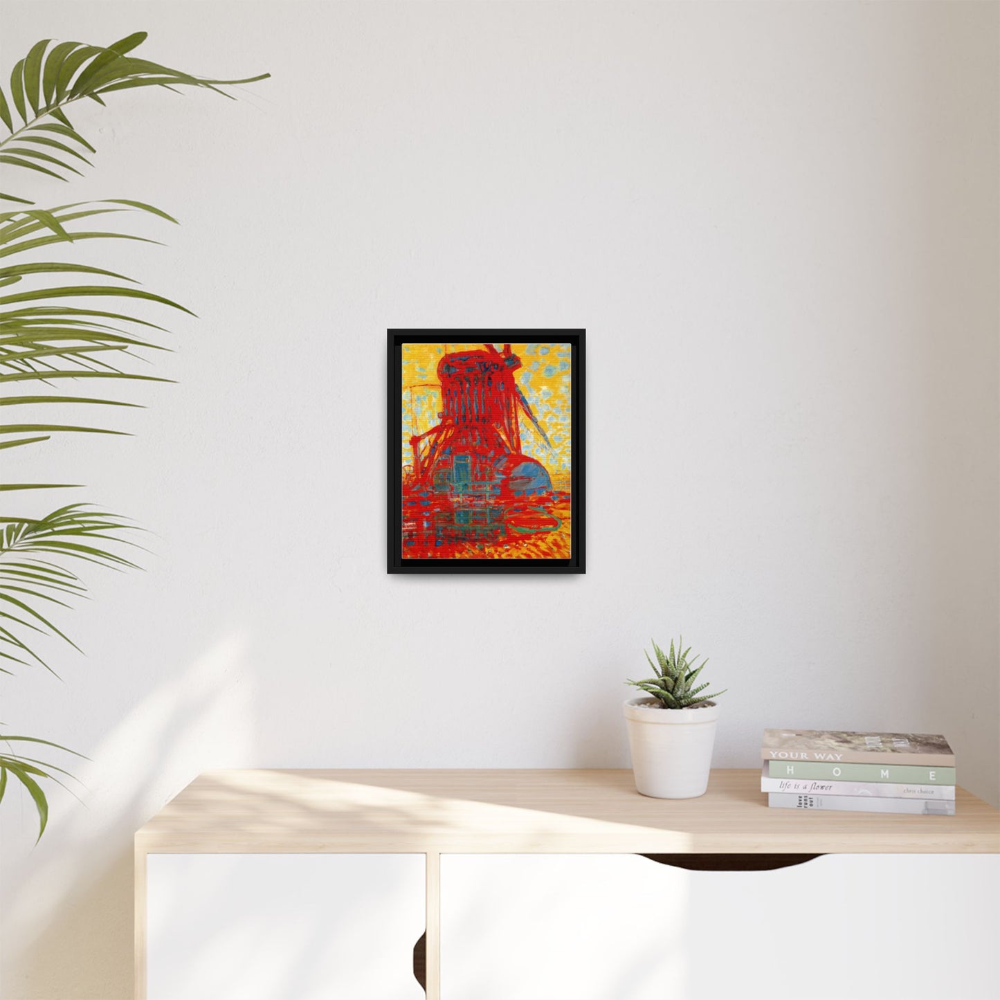 Mill by Sunlight by Piet Mondrian Matte Framed Canvas Wall Art Print