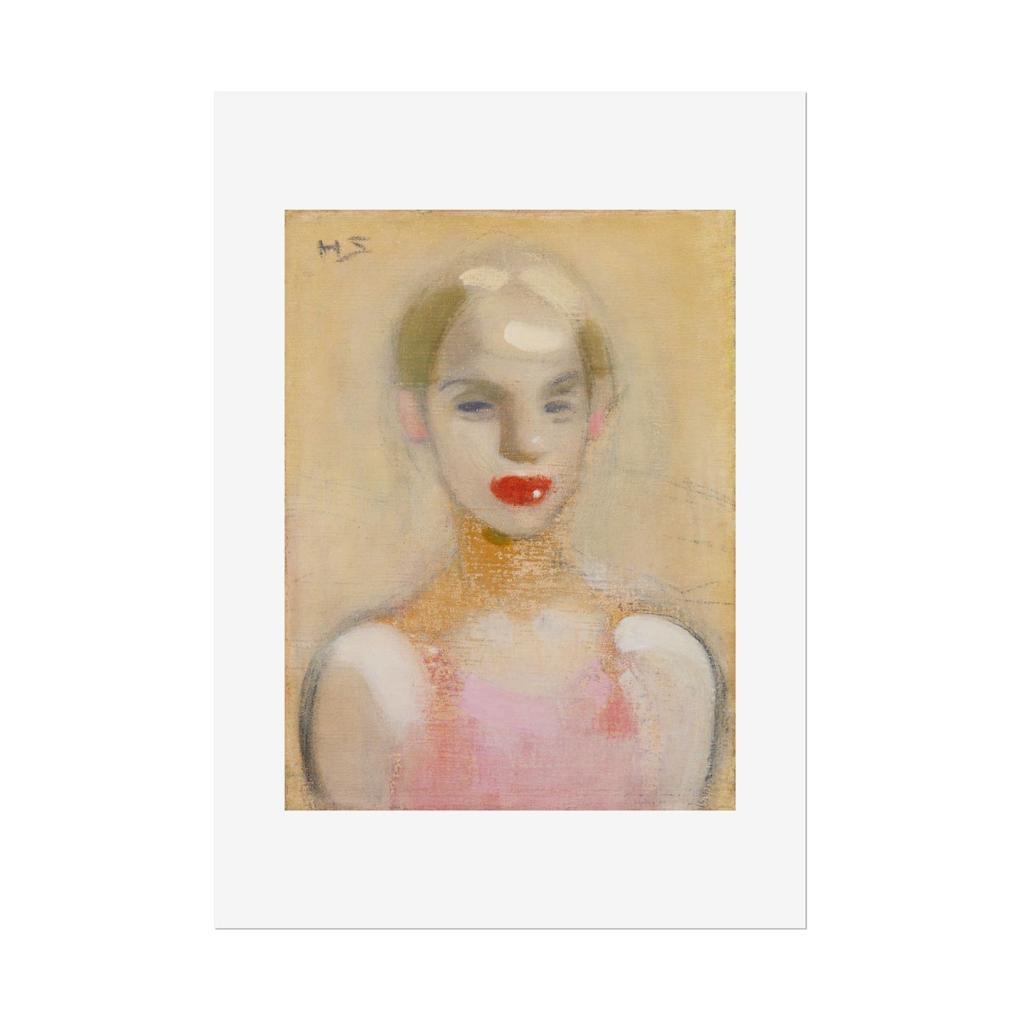Circus Girl by Helene Schjerfbeck Wall Art Print