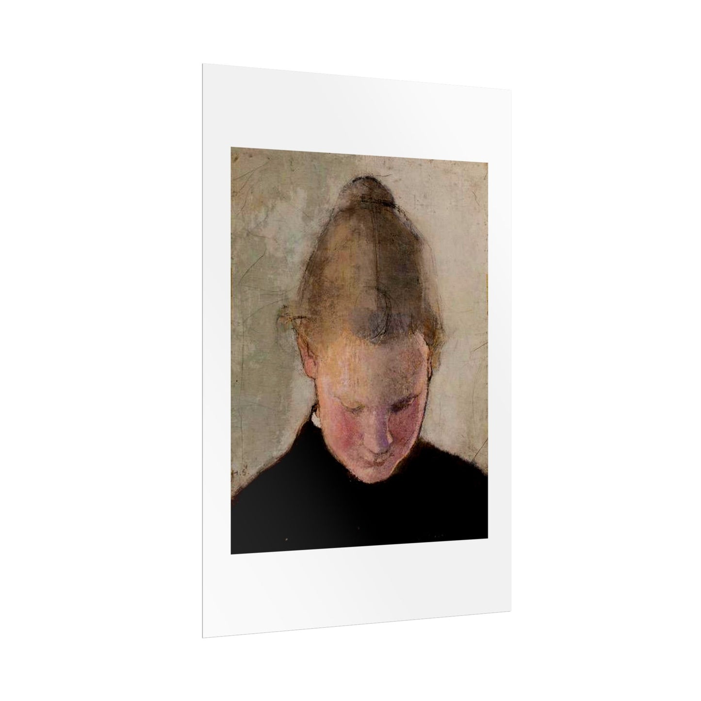 Lukeva tytto by Helena Schjerfbeck Wall Art Print