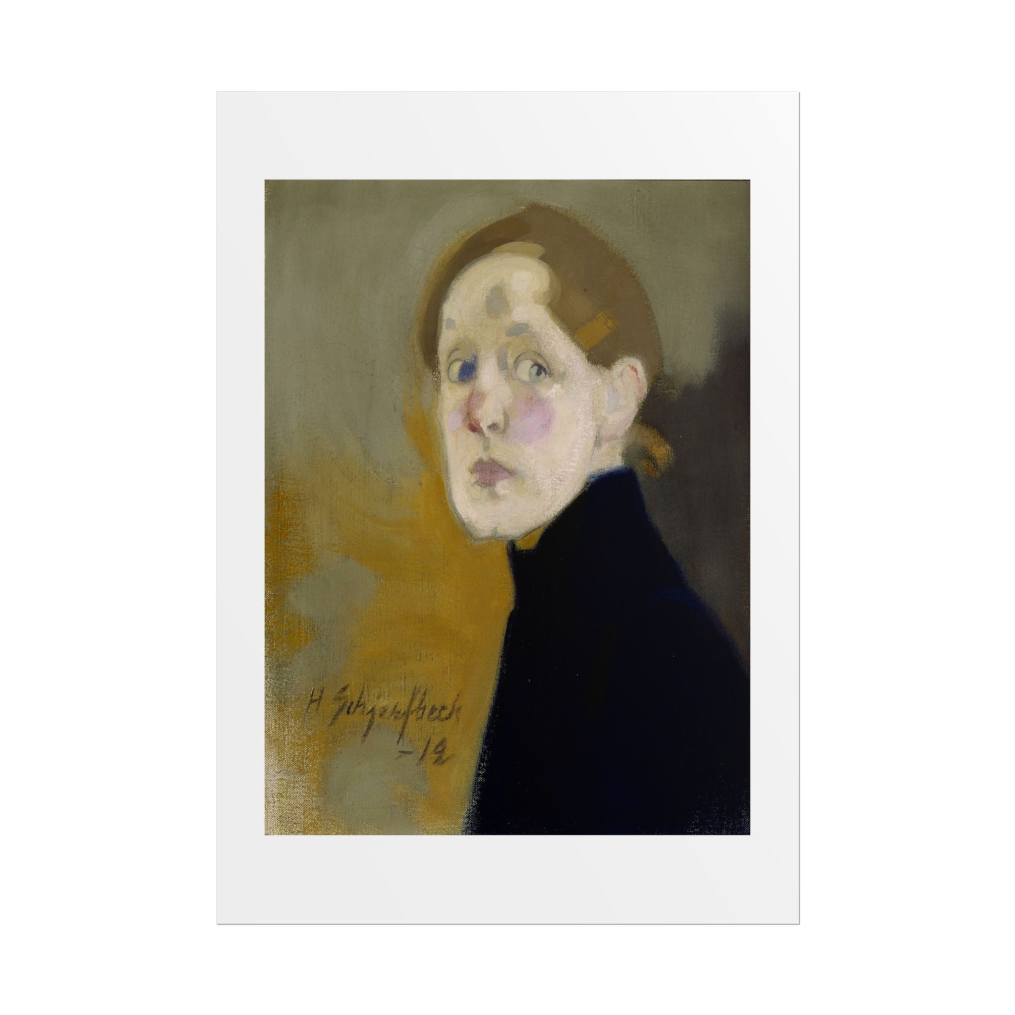 Selbstbildnis by Helena Schjerfbeck Wall Art Print
