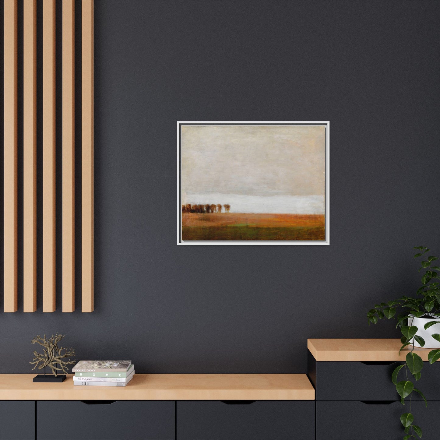 View of Jaegersborg Allé, North of Copenhagen by Vilhelm Hammershøi Framed Matte Canvas Wall Art Print