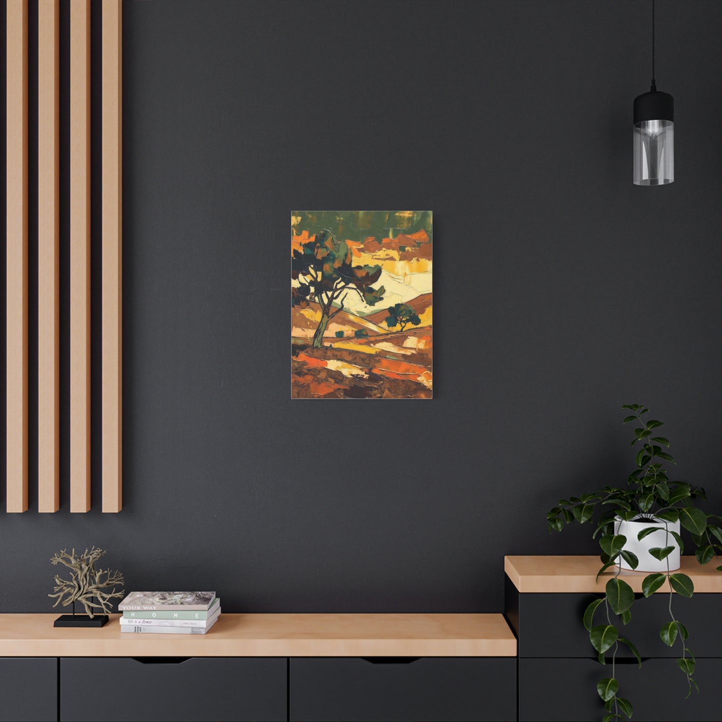 Abstract Autumn Landscape Canvas