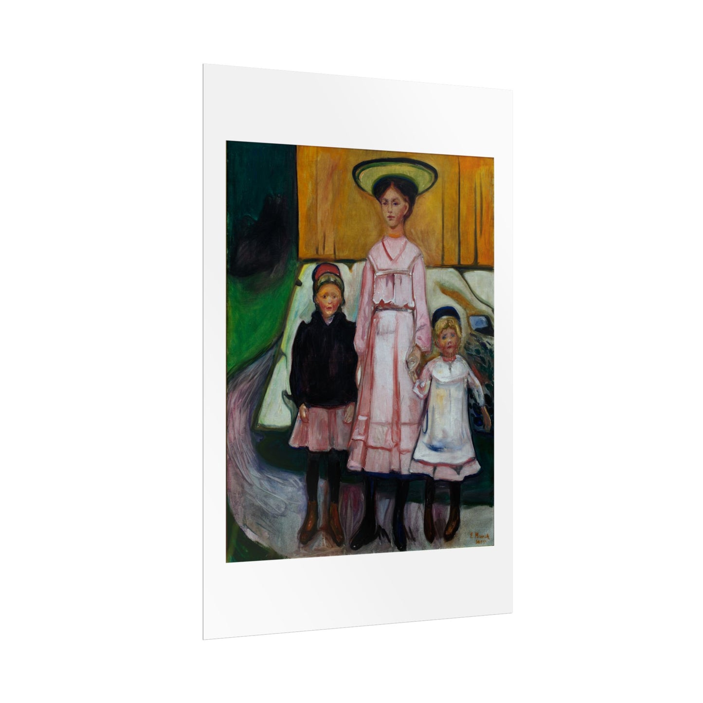 Three Children Thielska by Edvard Munch Wall Art Print