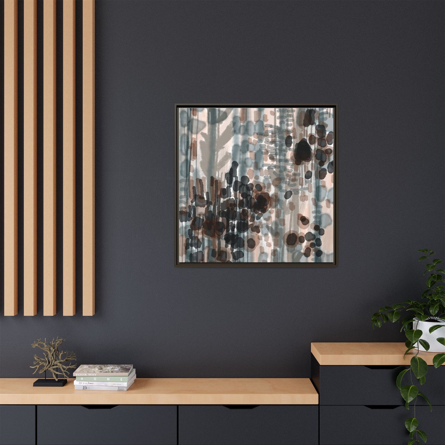 Vleken by an unknown artist Framed Canvas Art