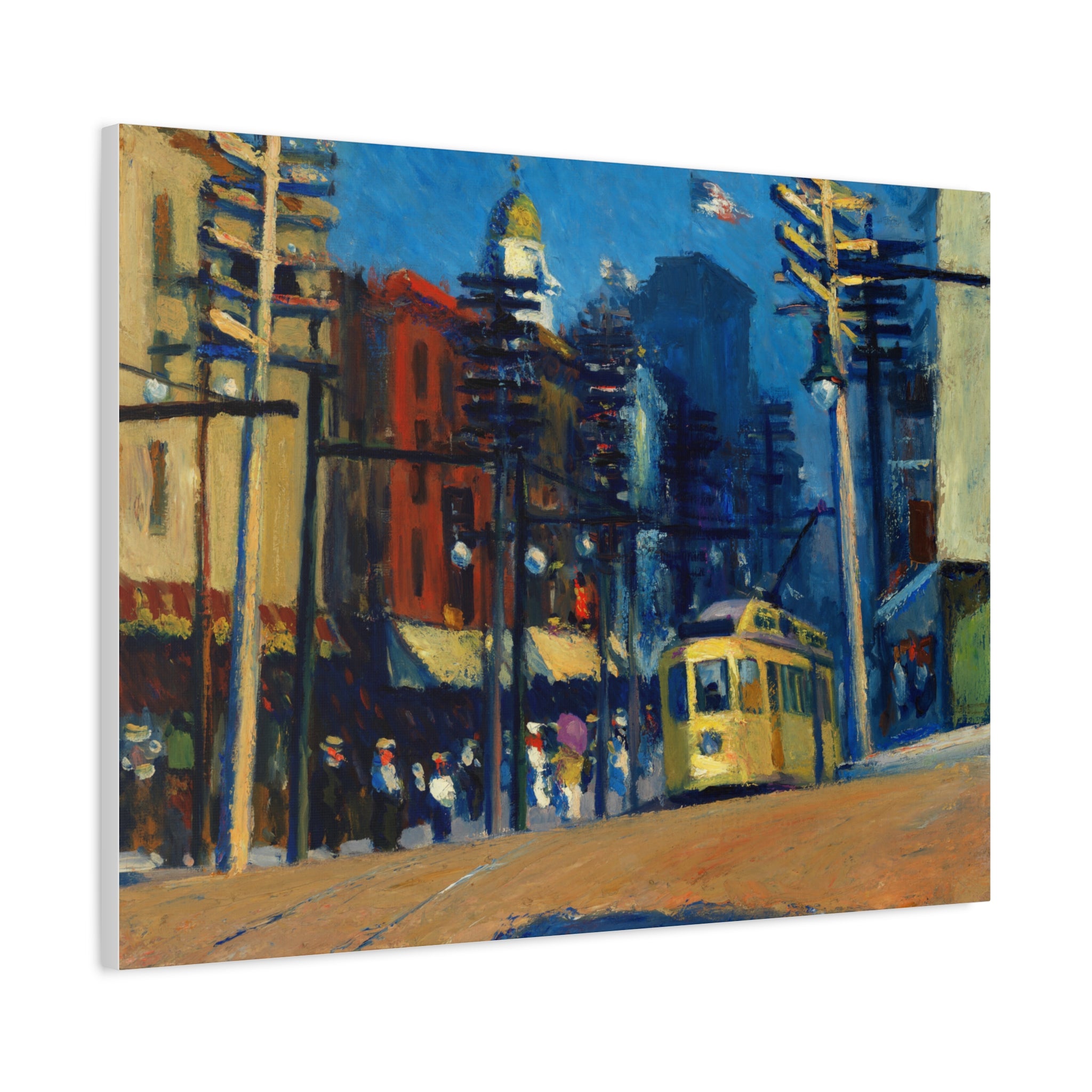 Yonkers by Edward Hopper Matte Canvas Wall Art Print
