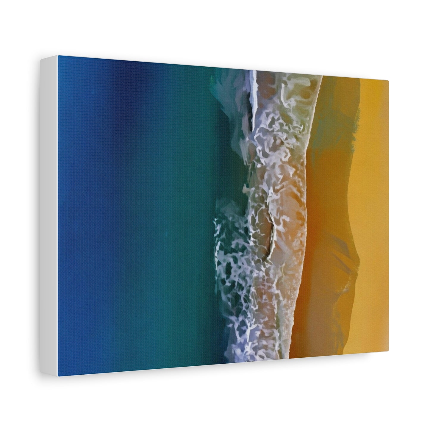 Coastal Waves Matte Canvas Print — Ocean Beach Wall Art