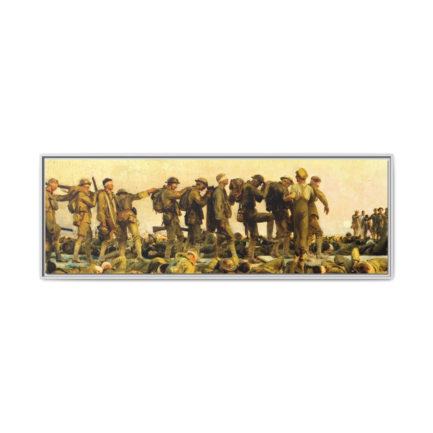 Gassed by John Singer Sargent (RA) Framed Matte Canvas Print