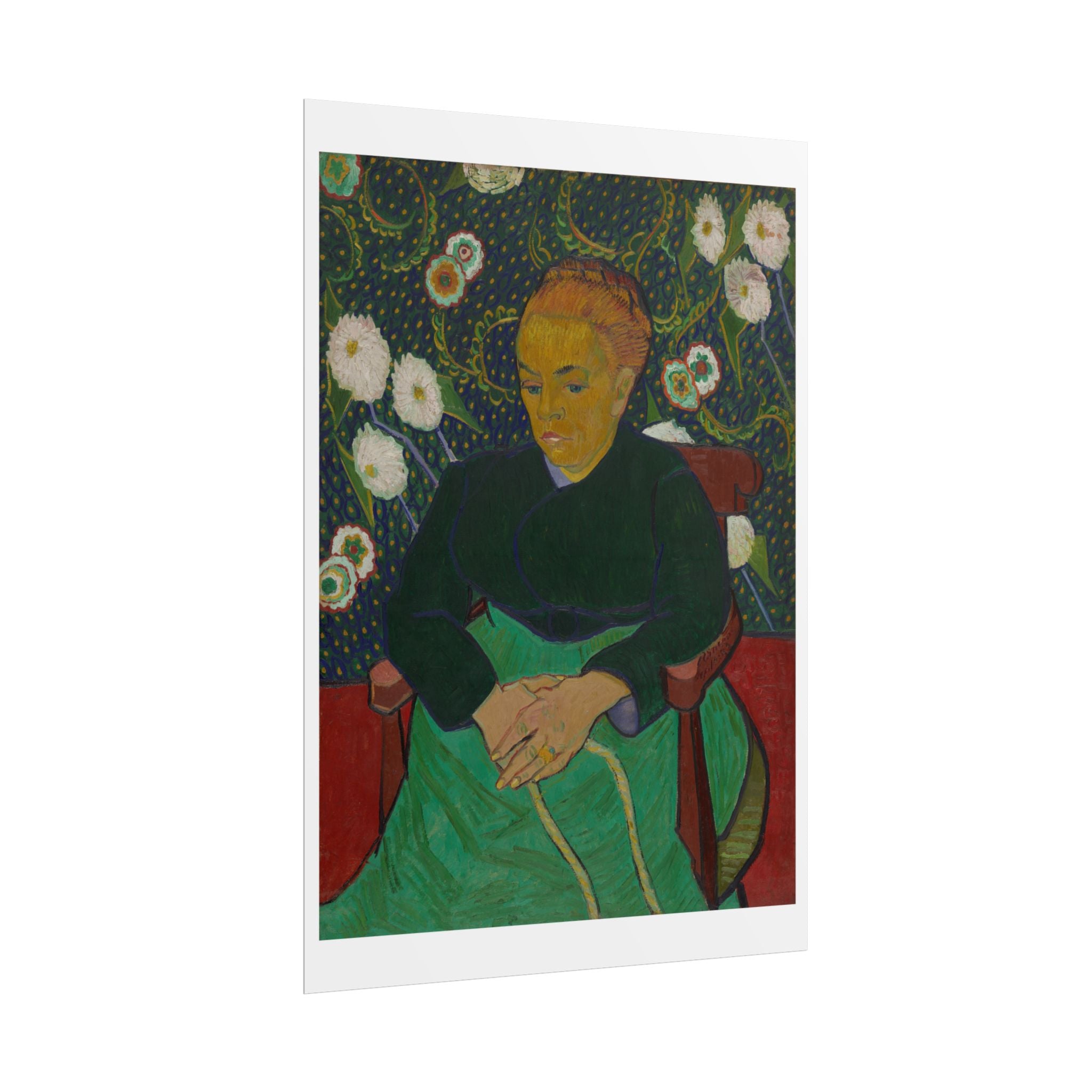Madame Roulin Rocking the Cradle (La berceuse) by Vincent Van Gogh Wall Art Print