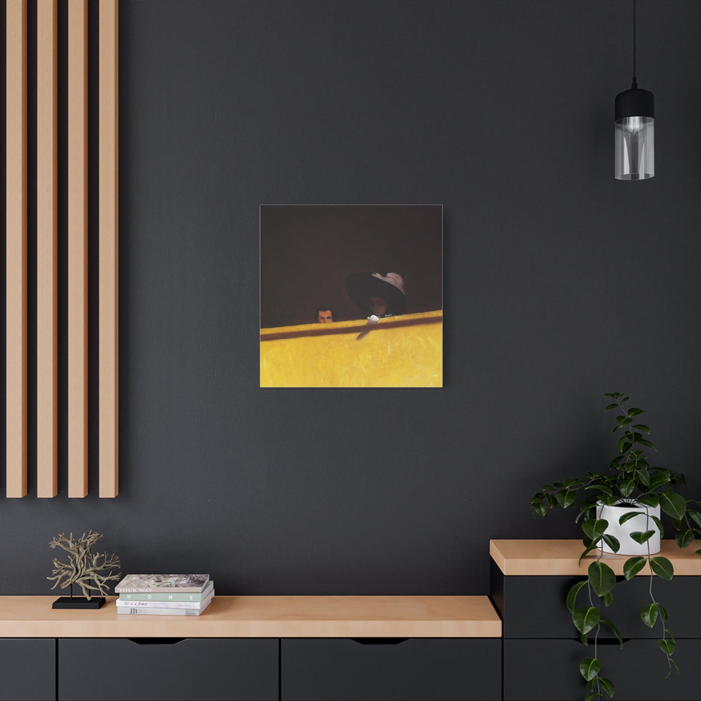 La loge de theatre by Félix Vallotton Matte Canvas Wall Art Print