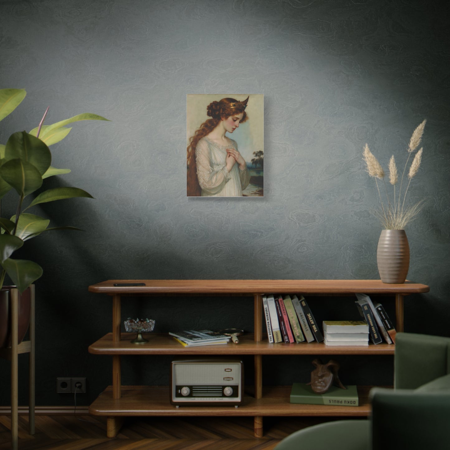 Vintage Romantic Princess Painting — Matte Canvas Wall Art